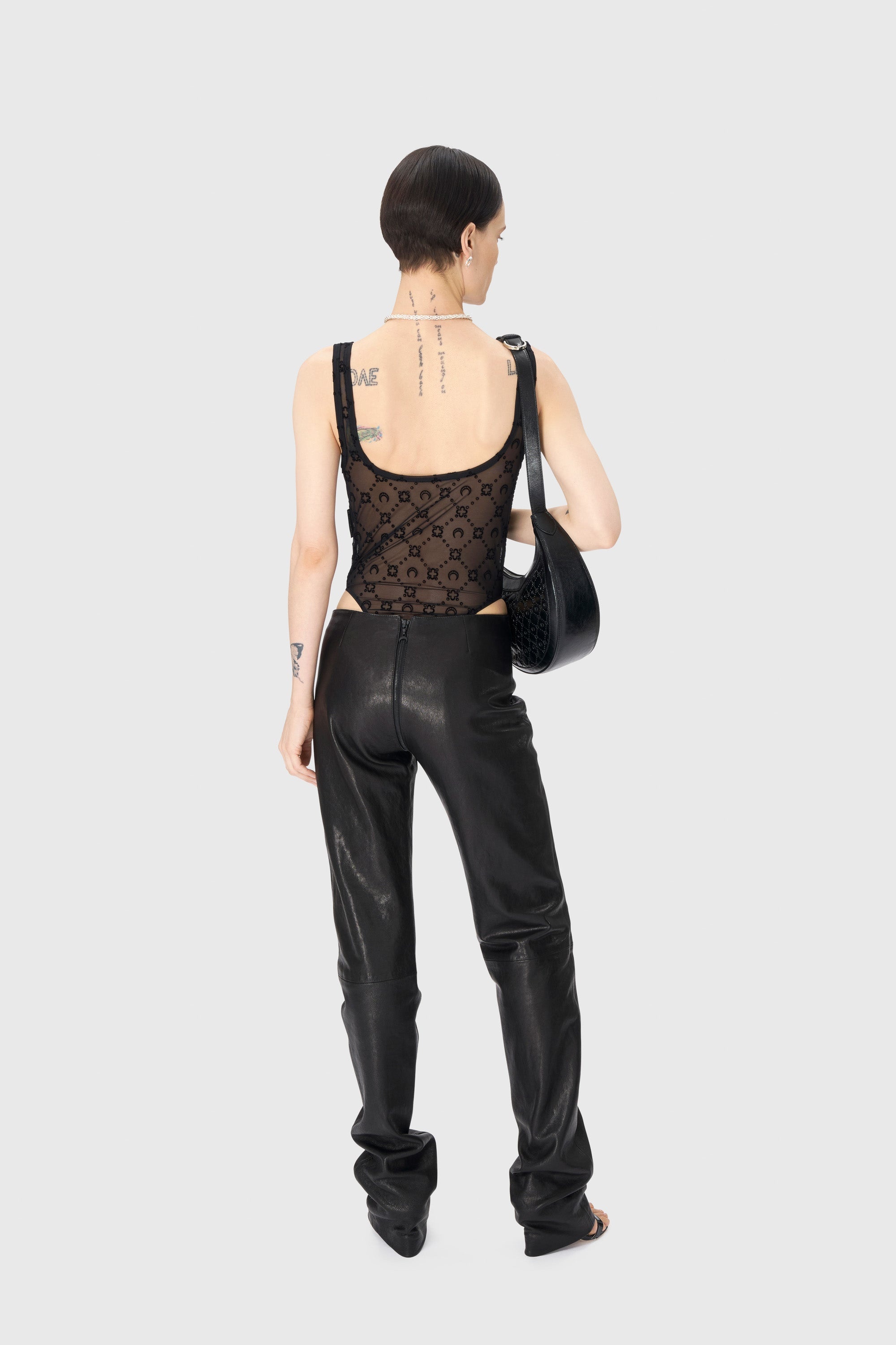 Recycled Mesh Flock Bodysuit - 3