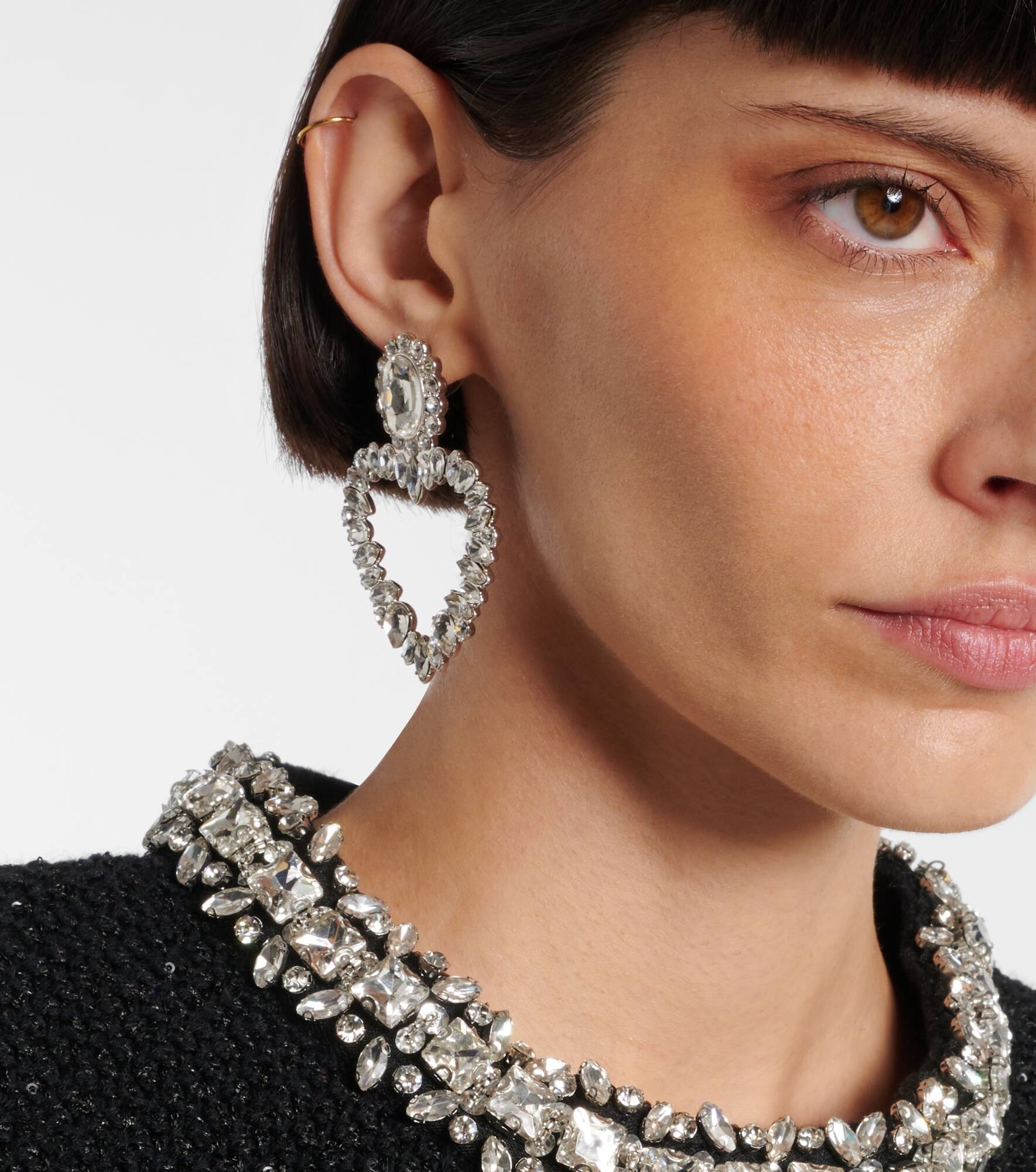 Crystal-embellished earrings - 3