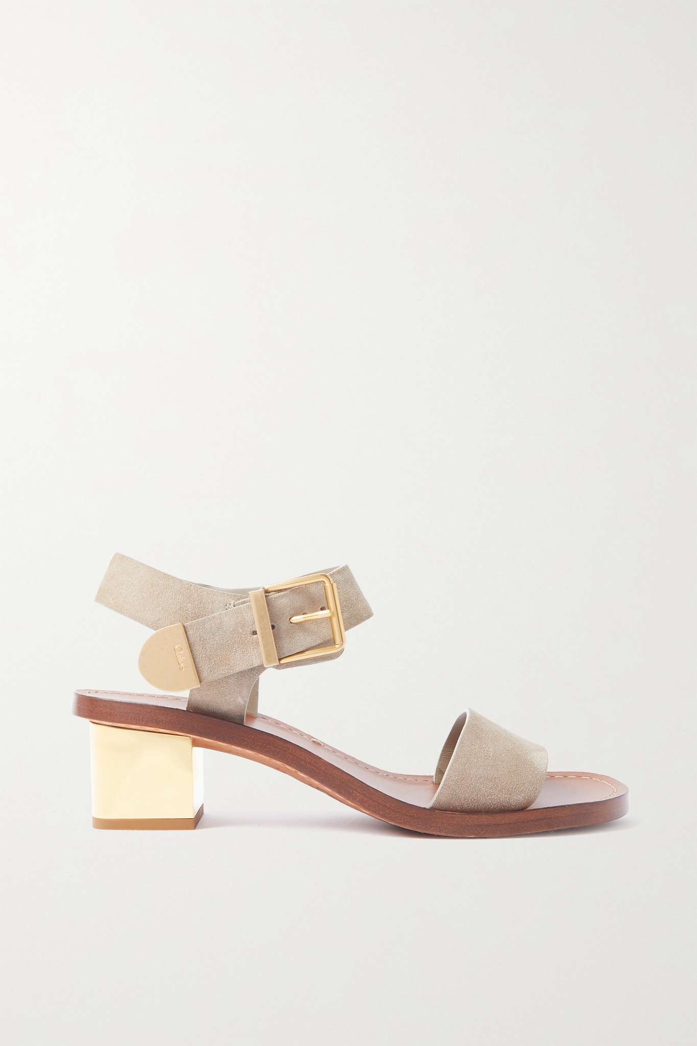 Rebecca buckled suede sandals - 1