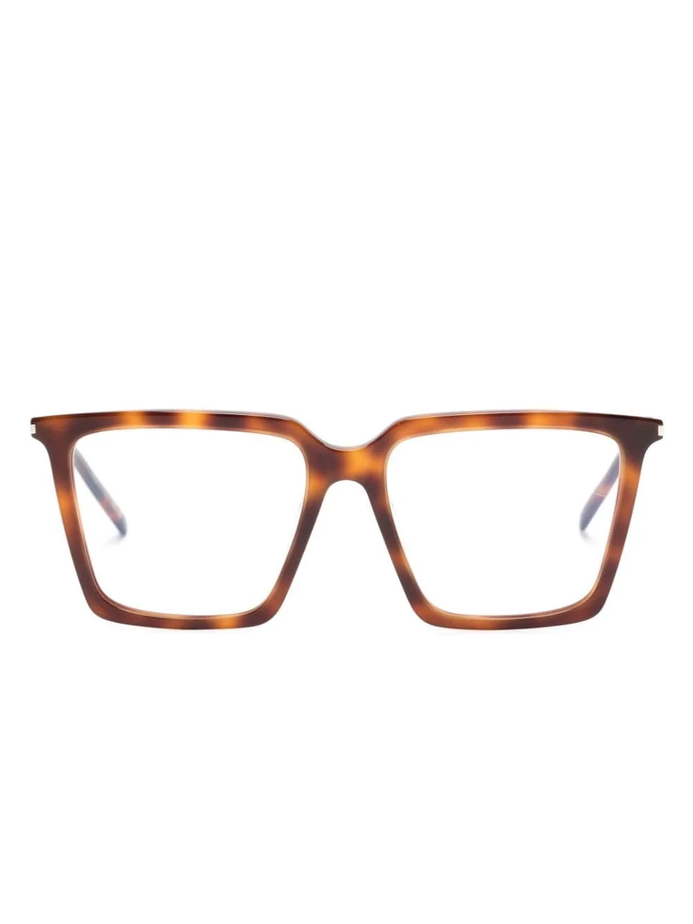 tortoiseshell square-frame glasses - 1