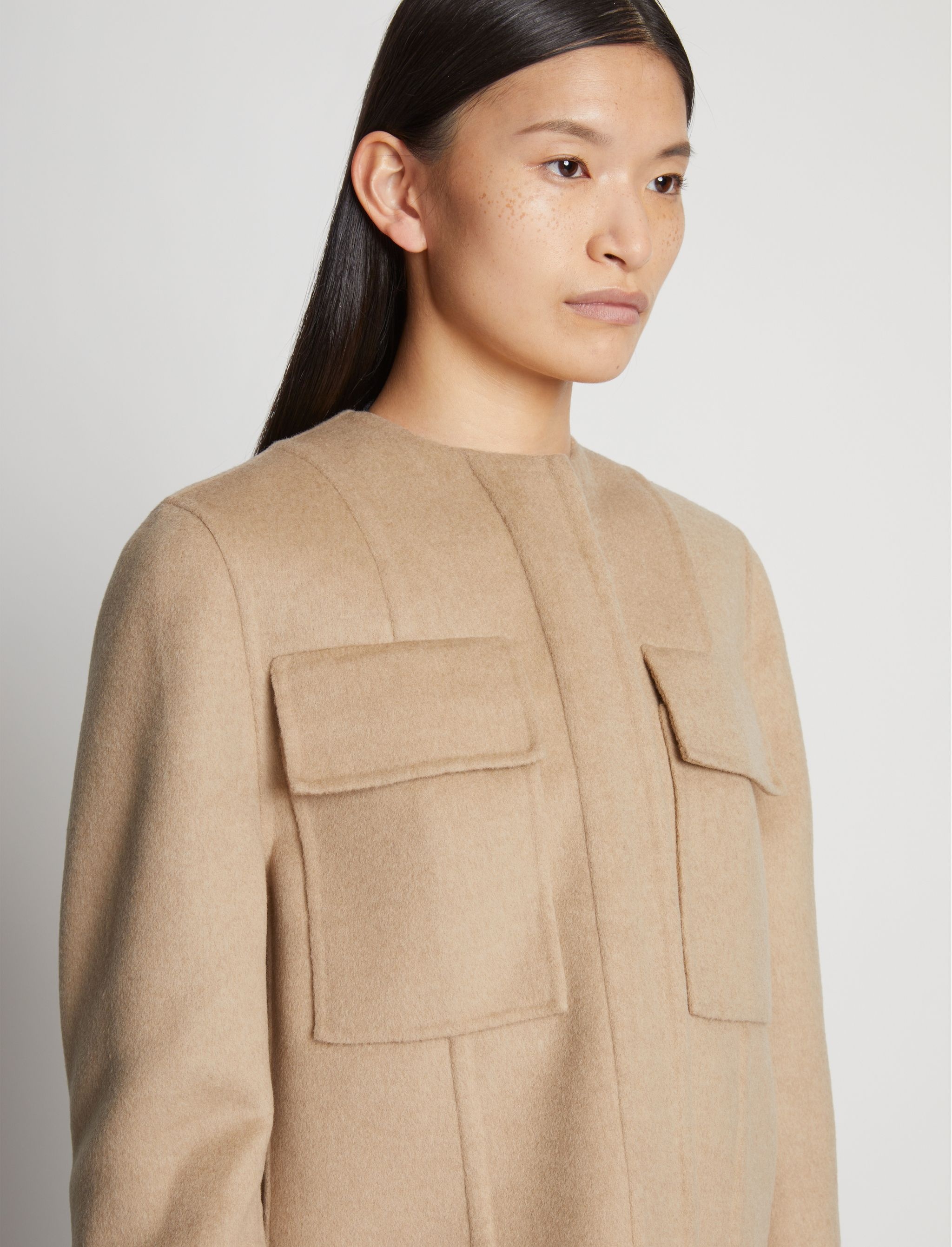 Eco Wool Double Face Crop Jacket - 6