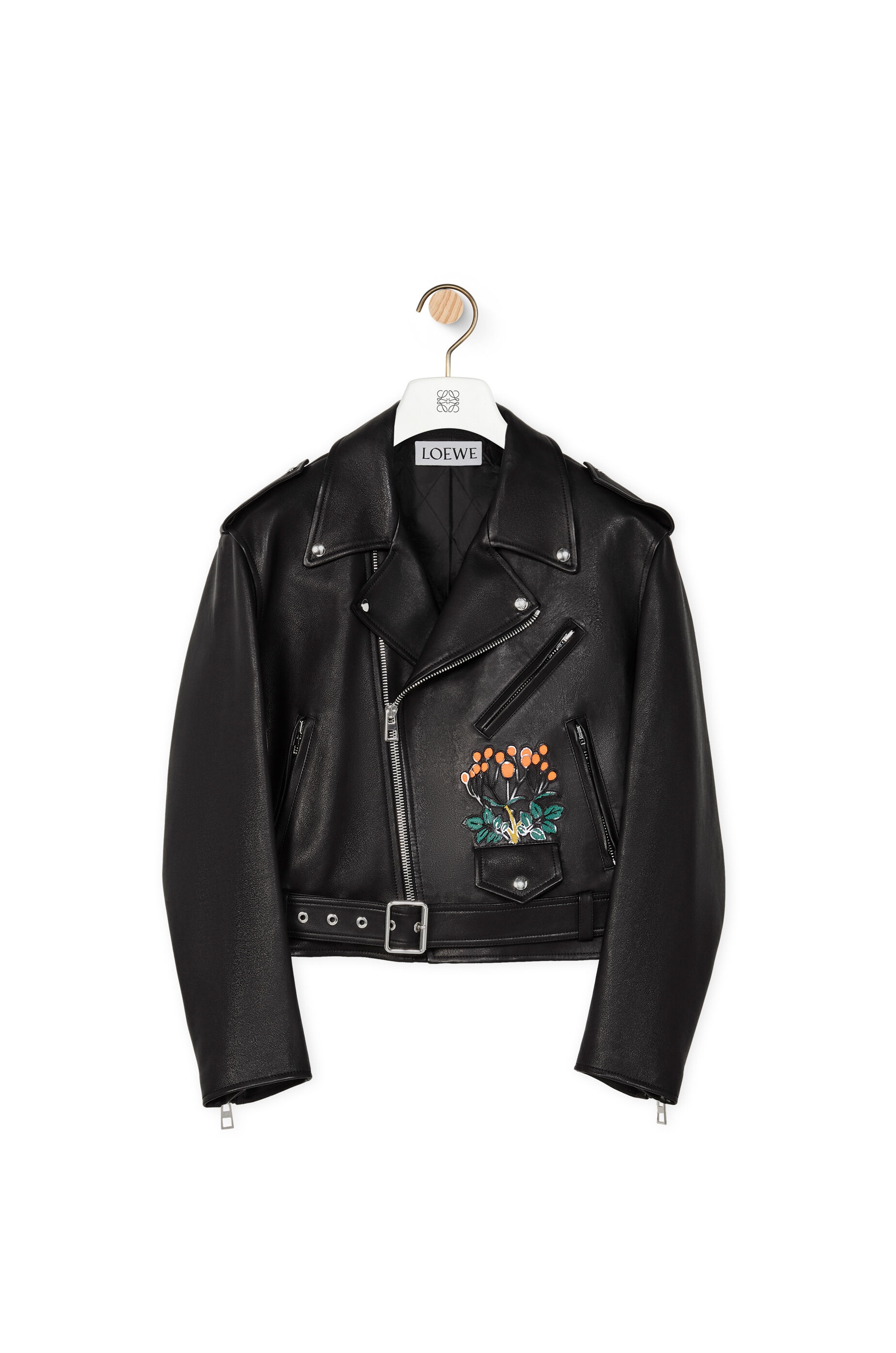Herbarium biker jacket in nappa - 1