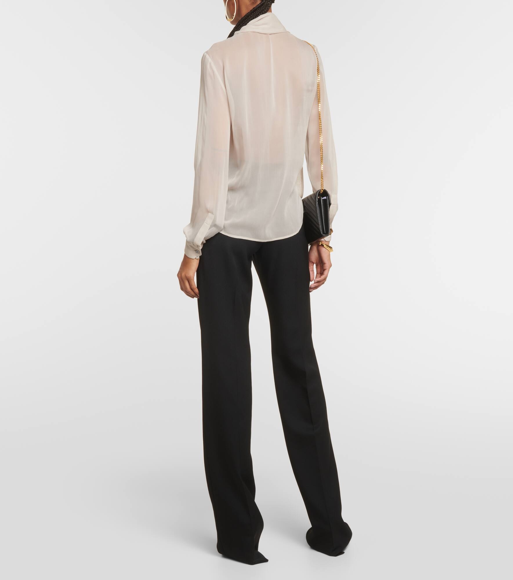 Lavallière silk blouse - 3