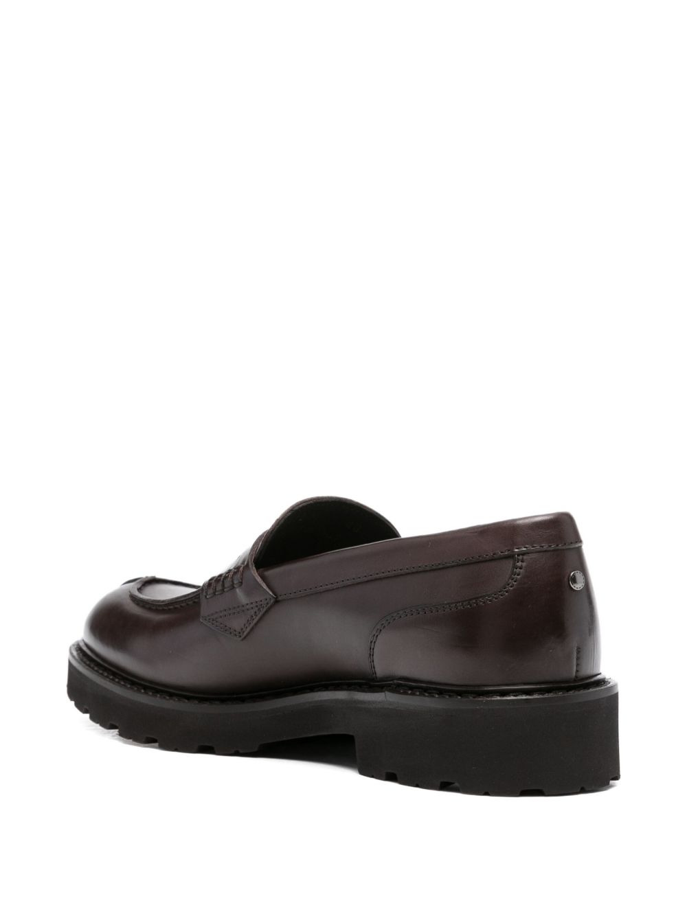 penny leather loafers - 3