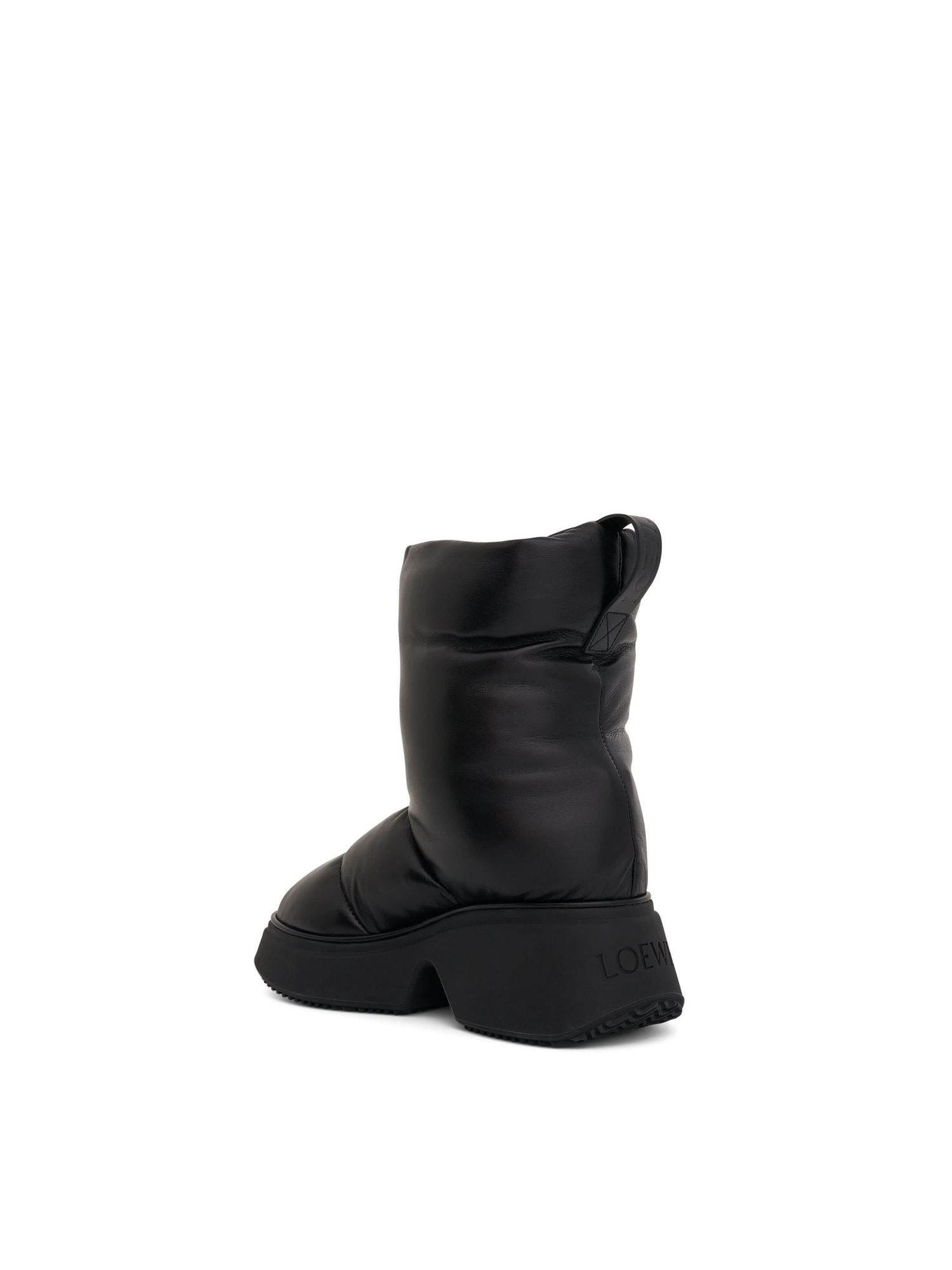 Padded Low Boot in Black - 3