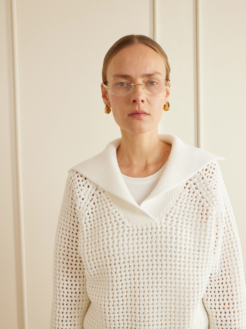 Cartier Panthère De Cartier Hexagon-frame Gold-tone Optical Glasses outlook