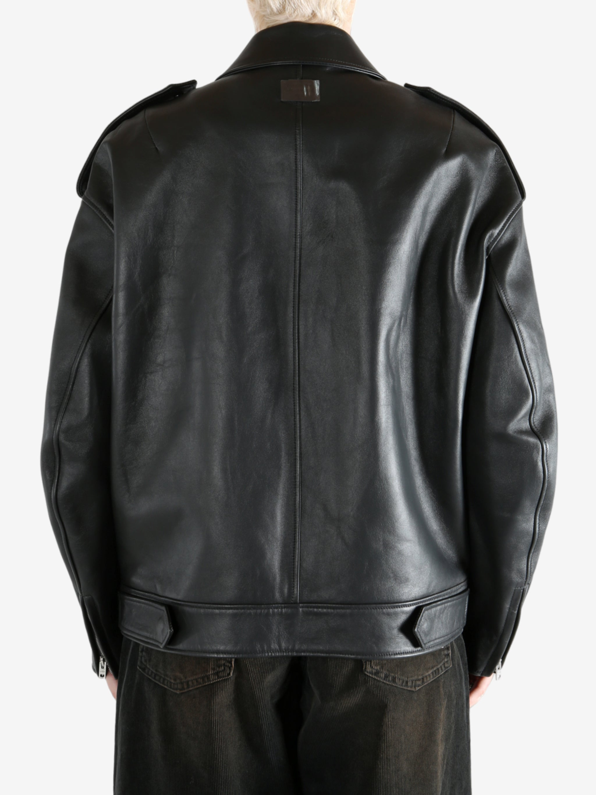 ACNE STUDIOS - Women Oversize Leather Jacket - 3