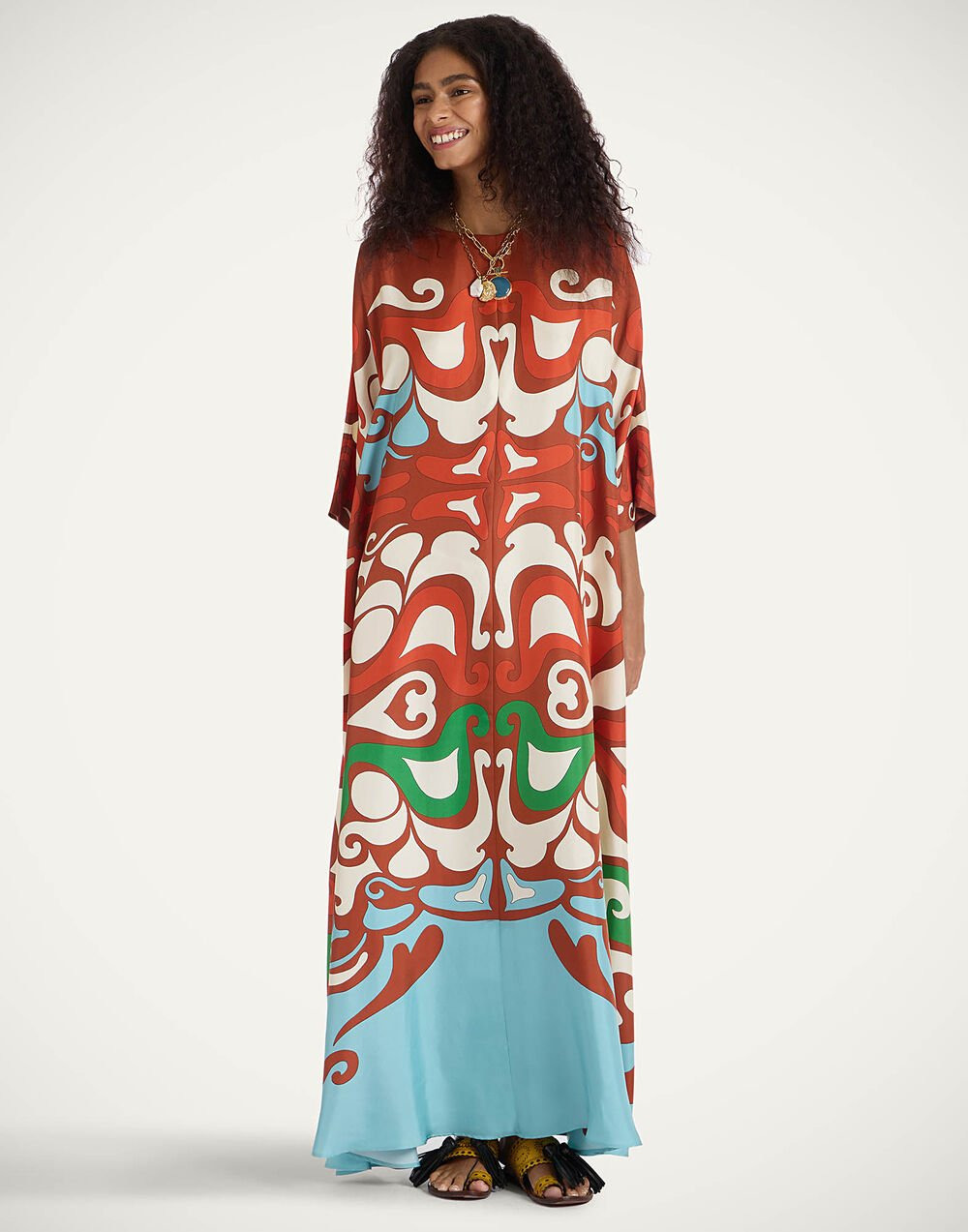 Muumuu Dress Round Neck - 2