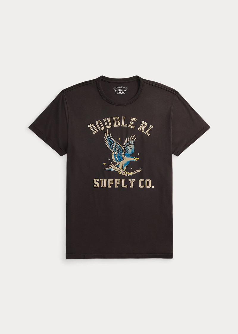 Garment-Dyed Jersey Graphic T-Shirt 1