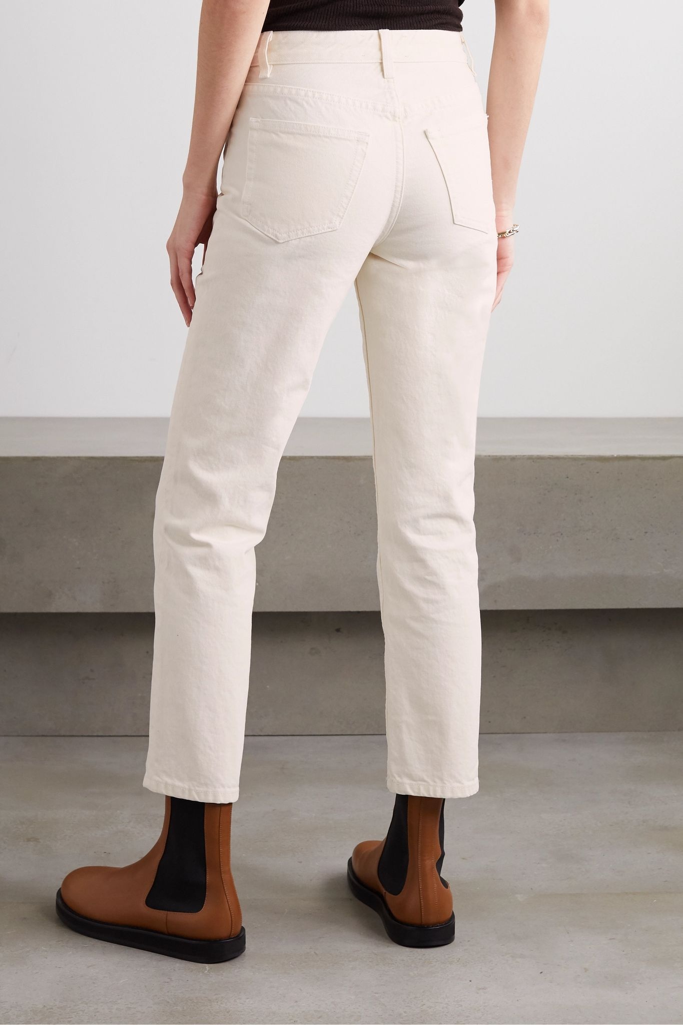 Ash high-rise straight-leg jeans - 4