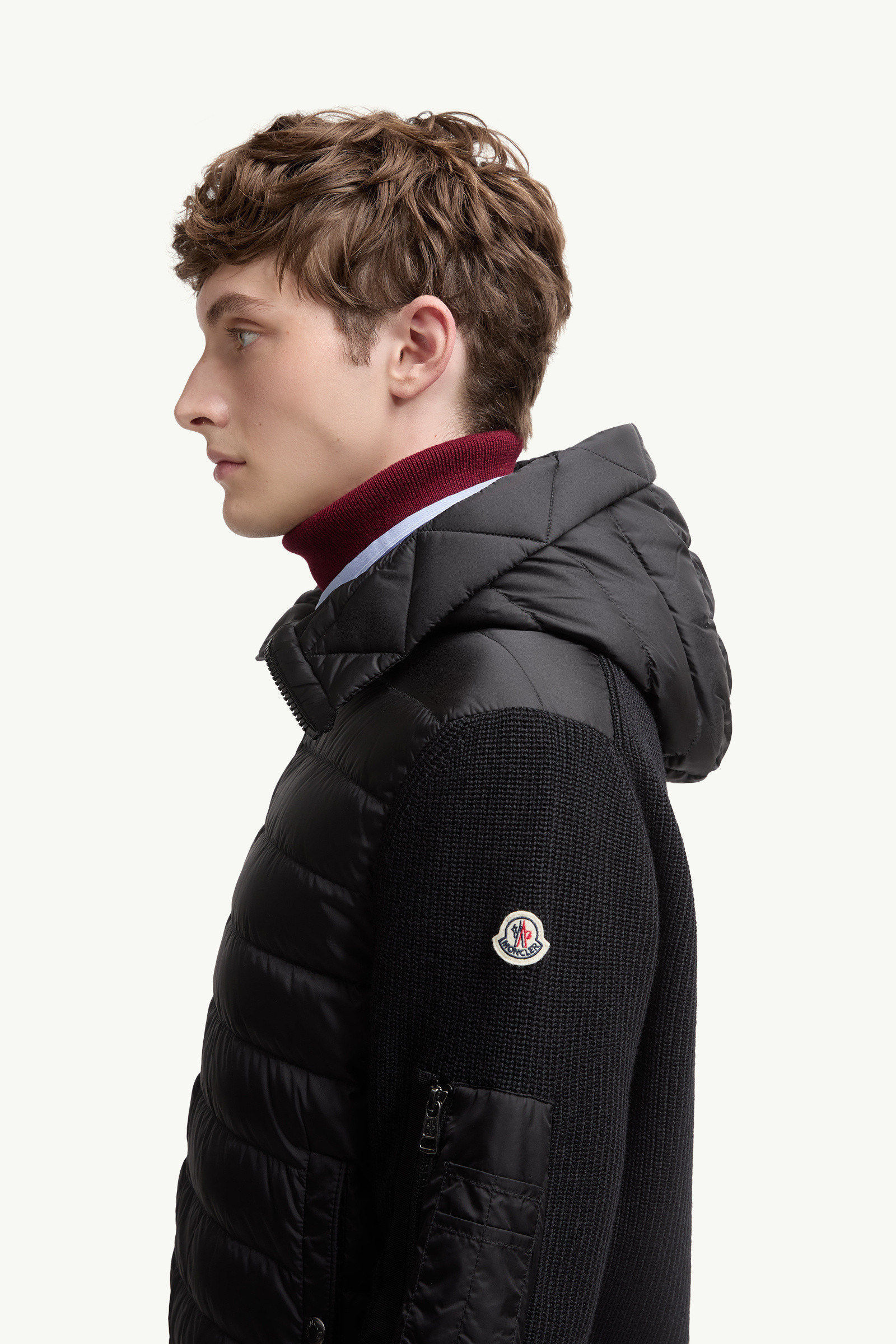 Padded Zip-Up Cardigan - 4