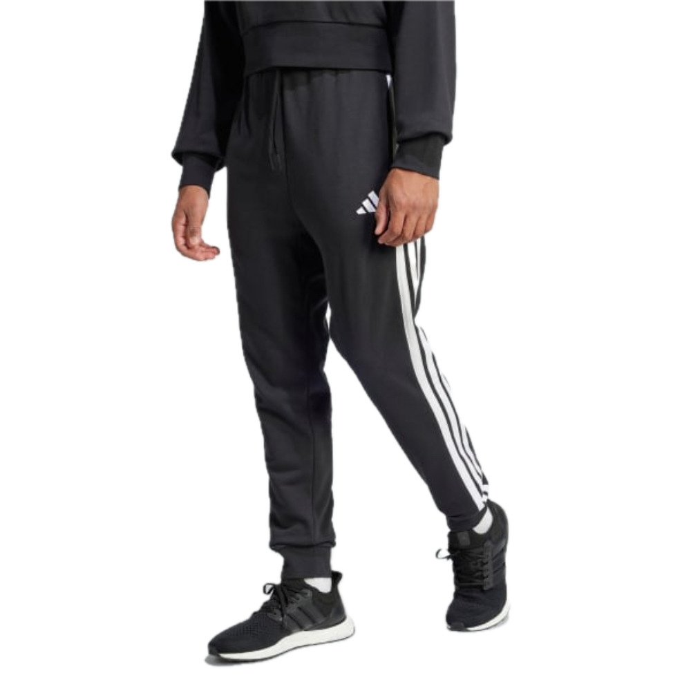 adidas 3-Stripes Track Pants Asia Sizing 'Black White' JD1881 - 2