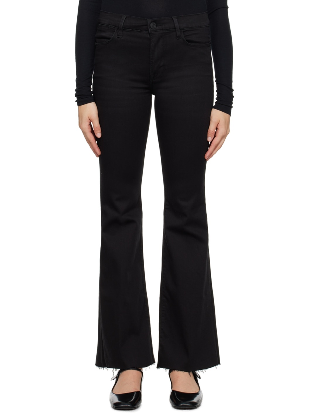 Black 'Le Easy Flare' Jeans - 1