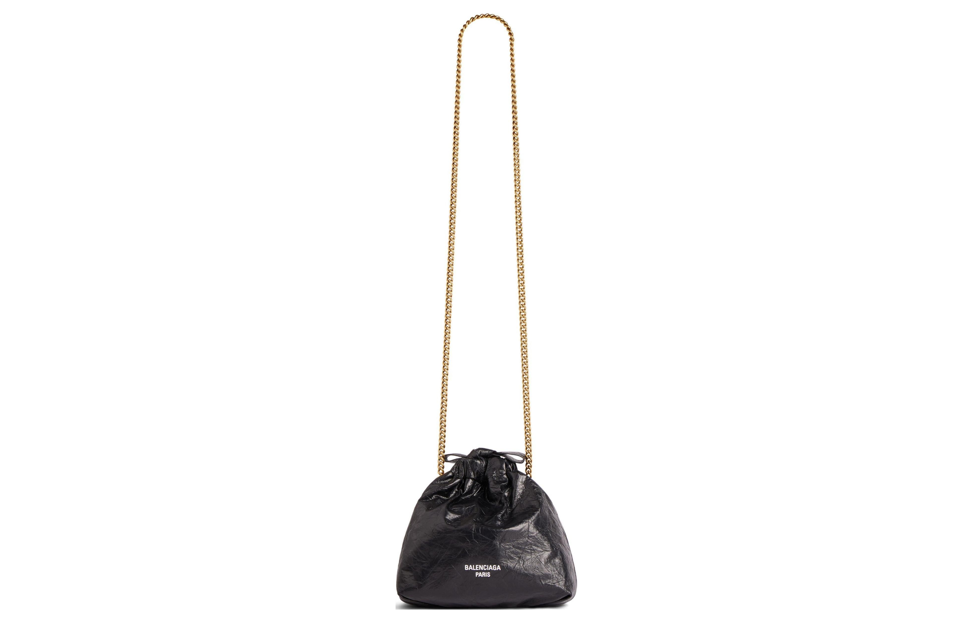 (WMNS) Balenciaga Crush Xs Tote Bag 'Black' 7817962AAZS1000 - 4