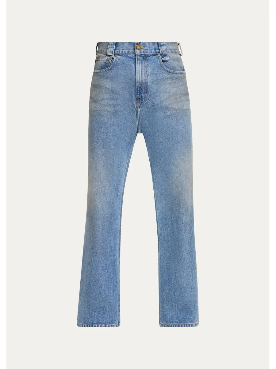 Men's Flared Denim Jeans - 1