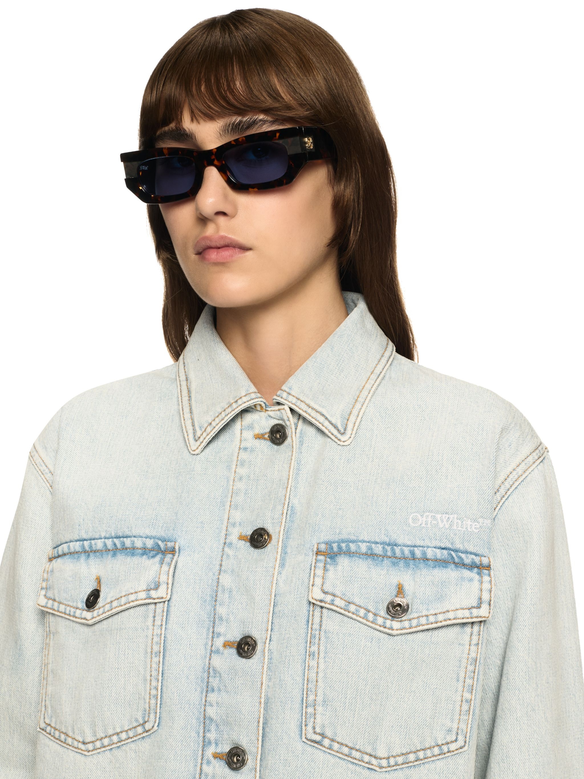 White Denim Fresco Arrow Shirt Jacket - 5