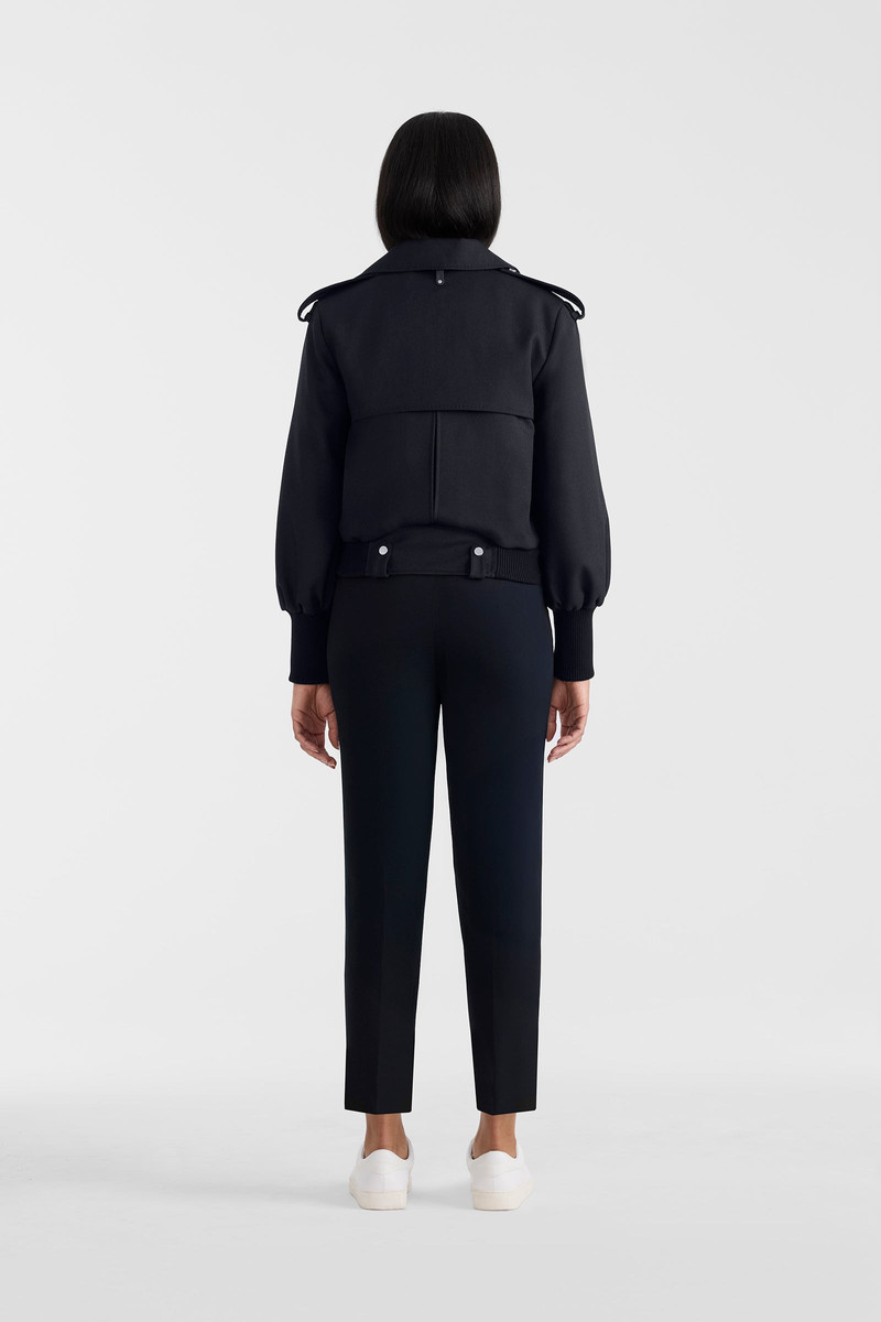 PONY Wool Gabardine Moto Jacket 6