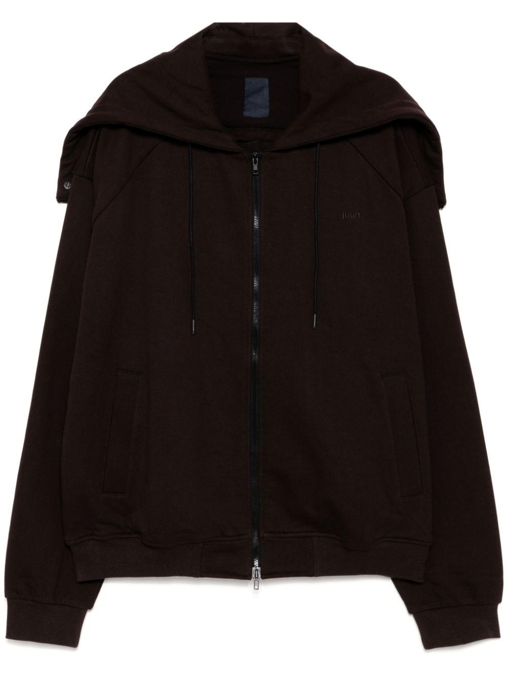 zip-up hooded jacket - 1