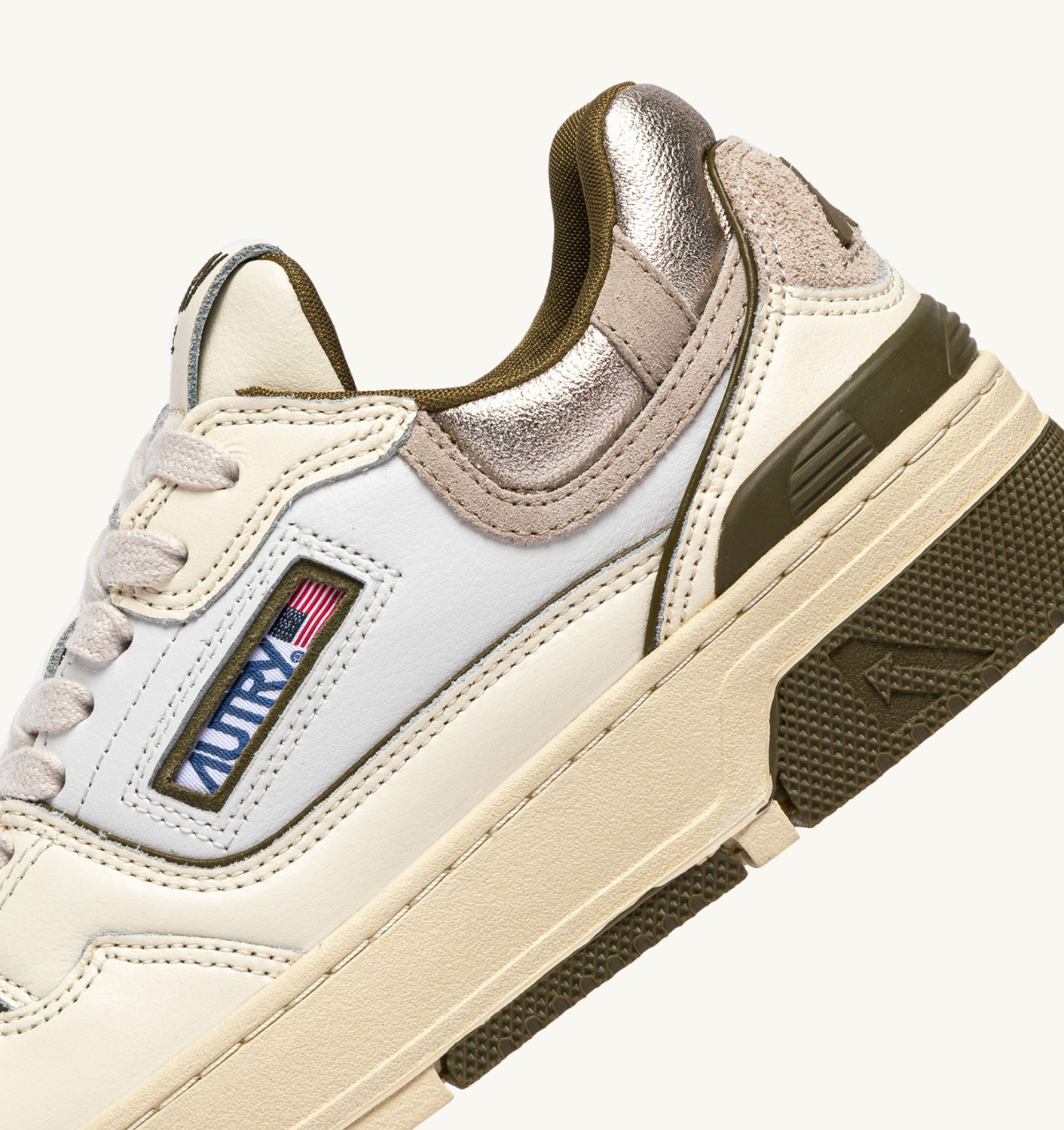 CLC LOW SNEAKERS IN WHISPER WHITE LIZARD AND PLATINUM LEATHER - 6