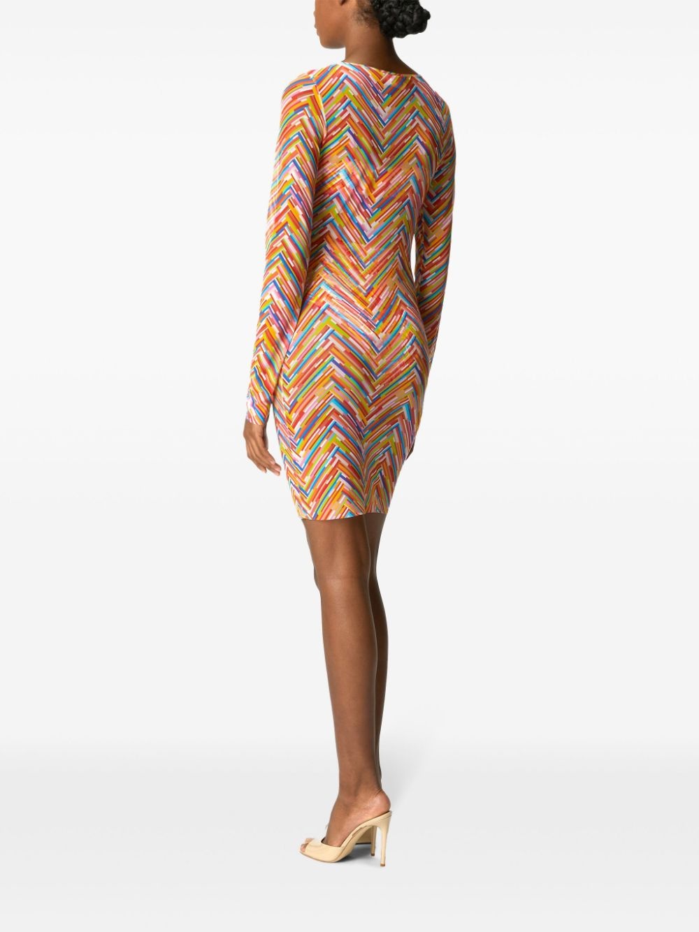 printed mini dress - 4