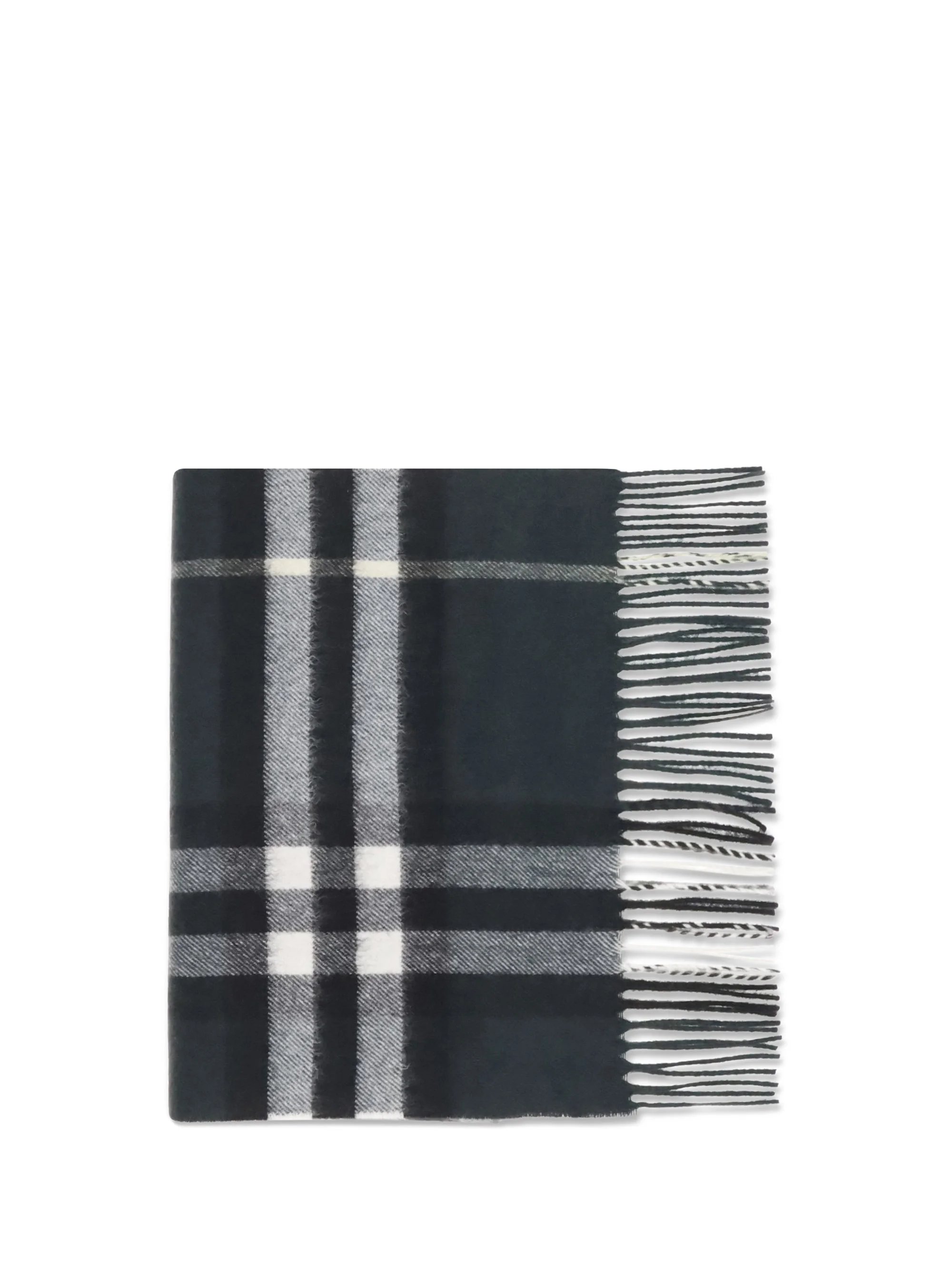 Burberry Cashmere Check Scarf Anchor Green - 1