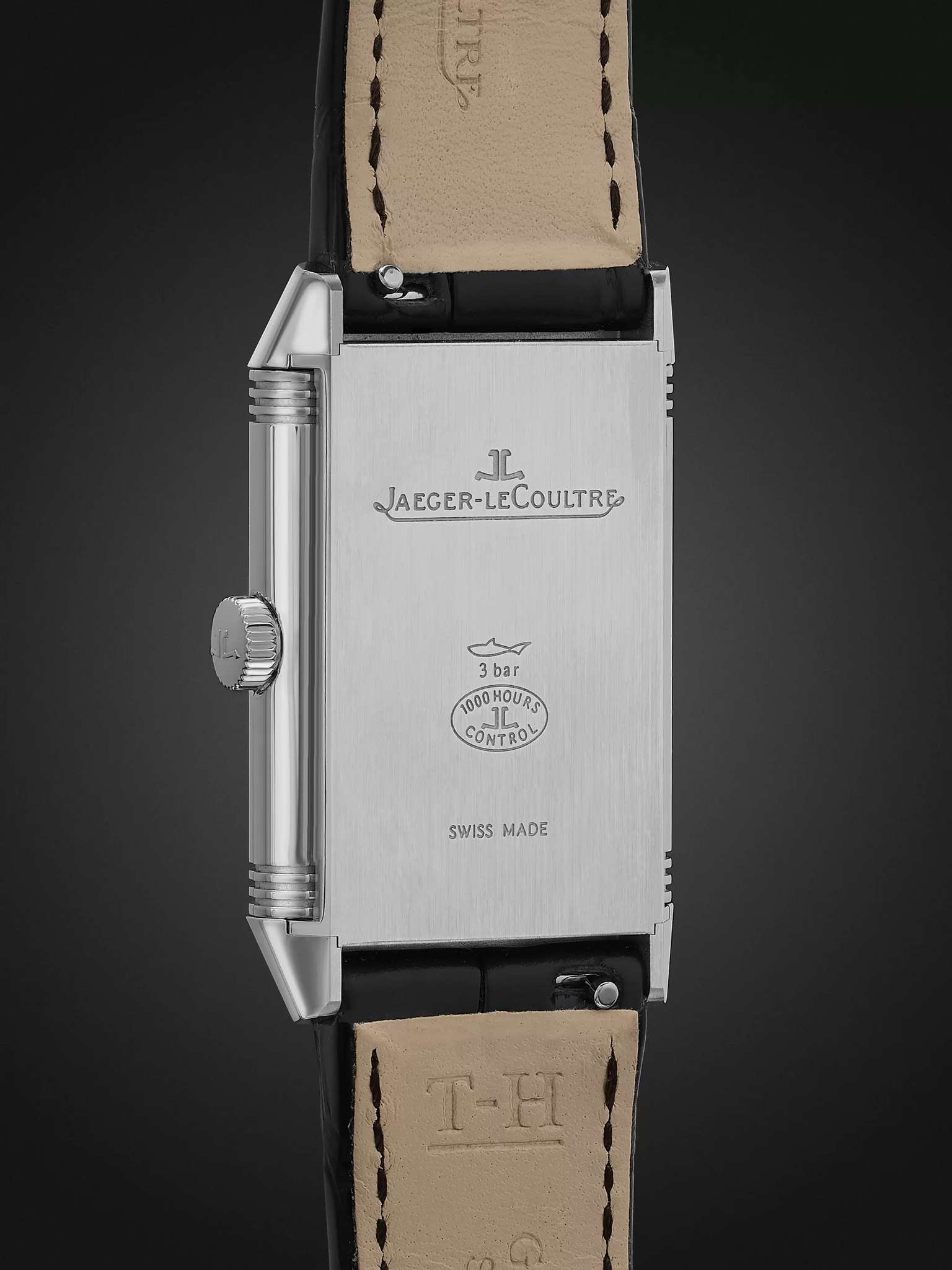 Reverso Classic Medium Thin Hand-Wound 24.4mm Stainless Steel and Alligator Watch, Ref. No. Q2548440 - 5