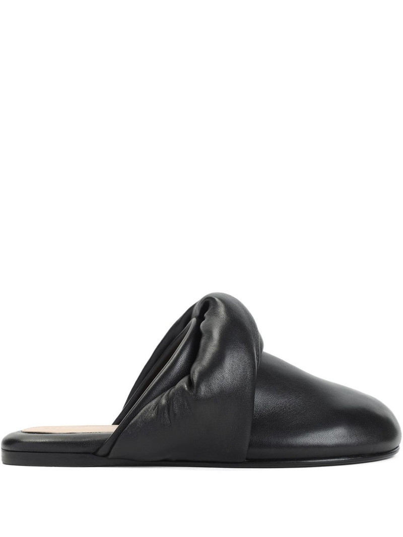 knotted leather mules 1
