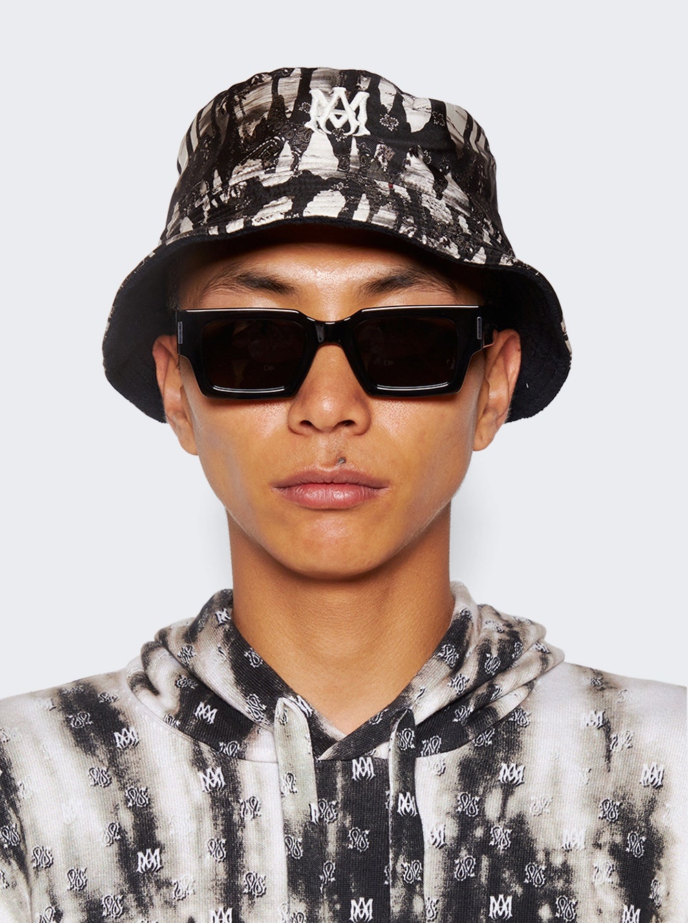 Bandana Aloha Silk Reversible Bucket Hat Black - 2