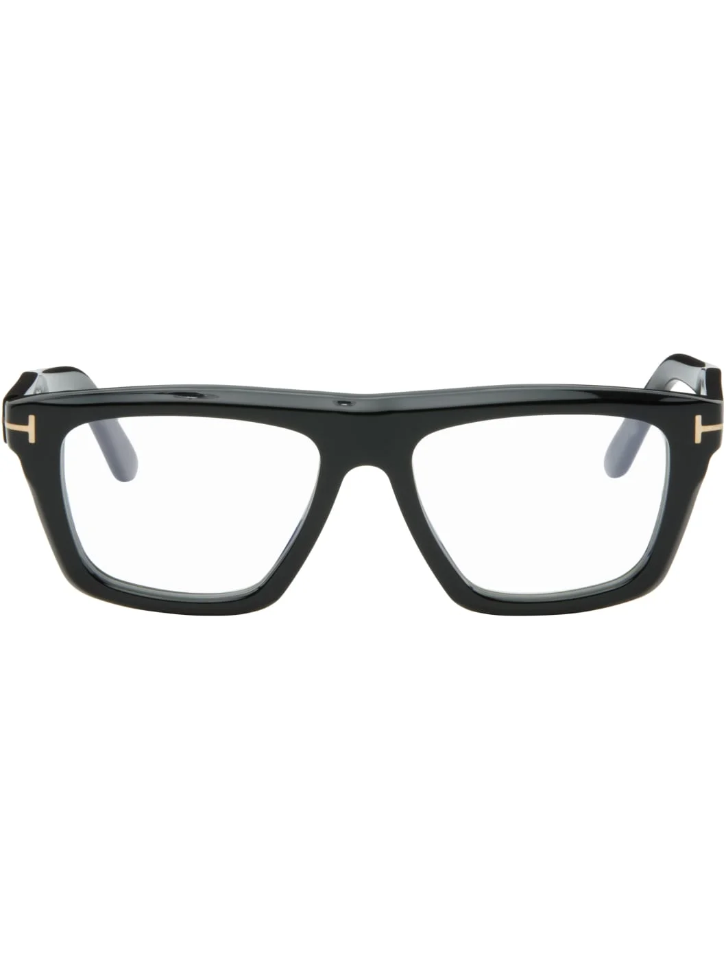 Black Blue Block Glasses - 1
