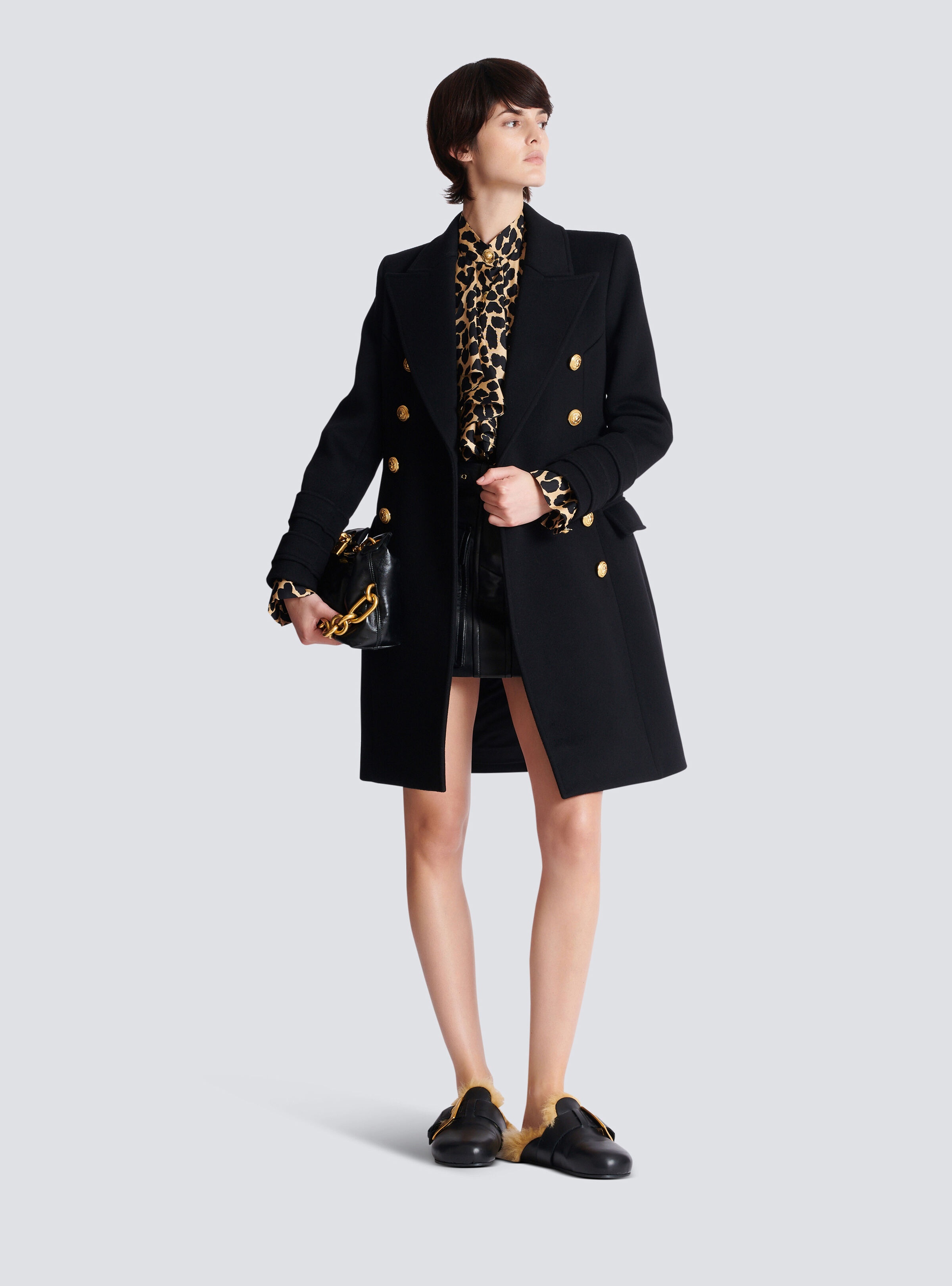 10-button wool and cashmere coat - 2
