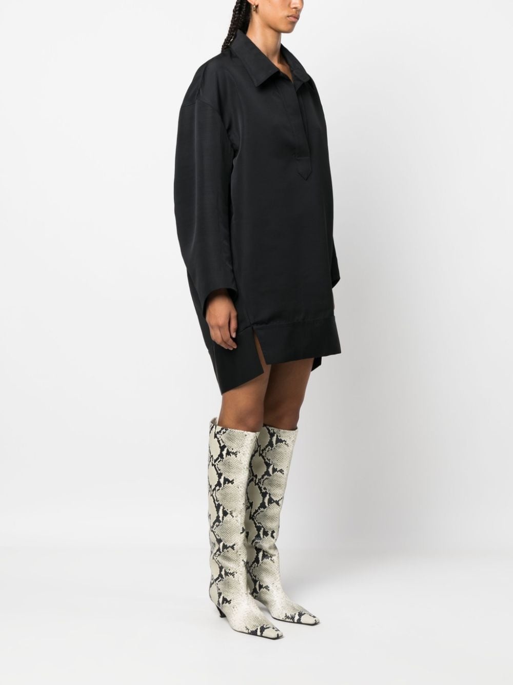 The Kal faille mini shirtdress - 3