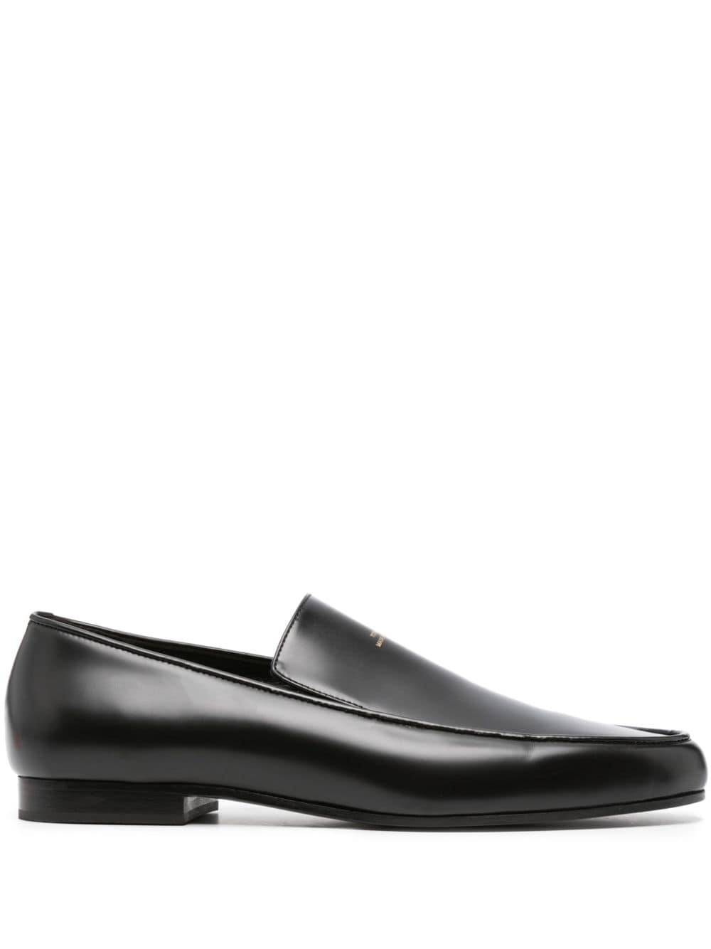 logo-embellished leather loafers - 1