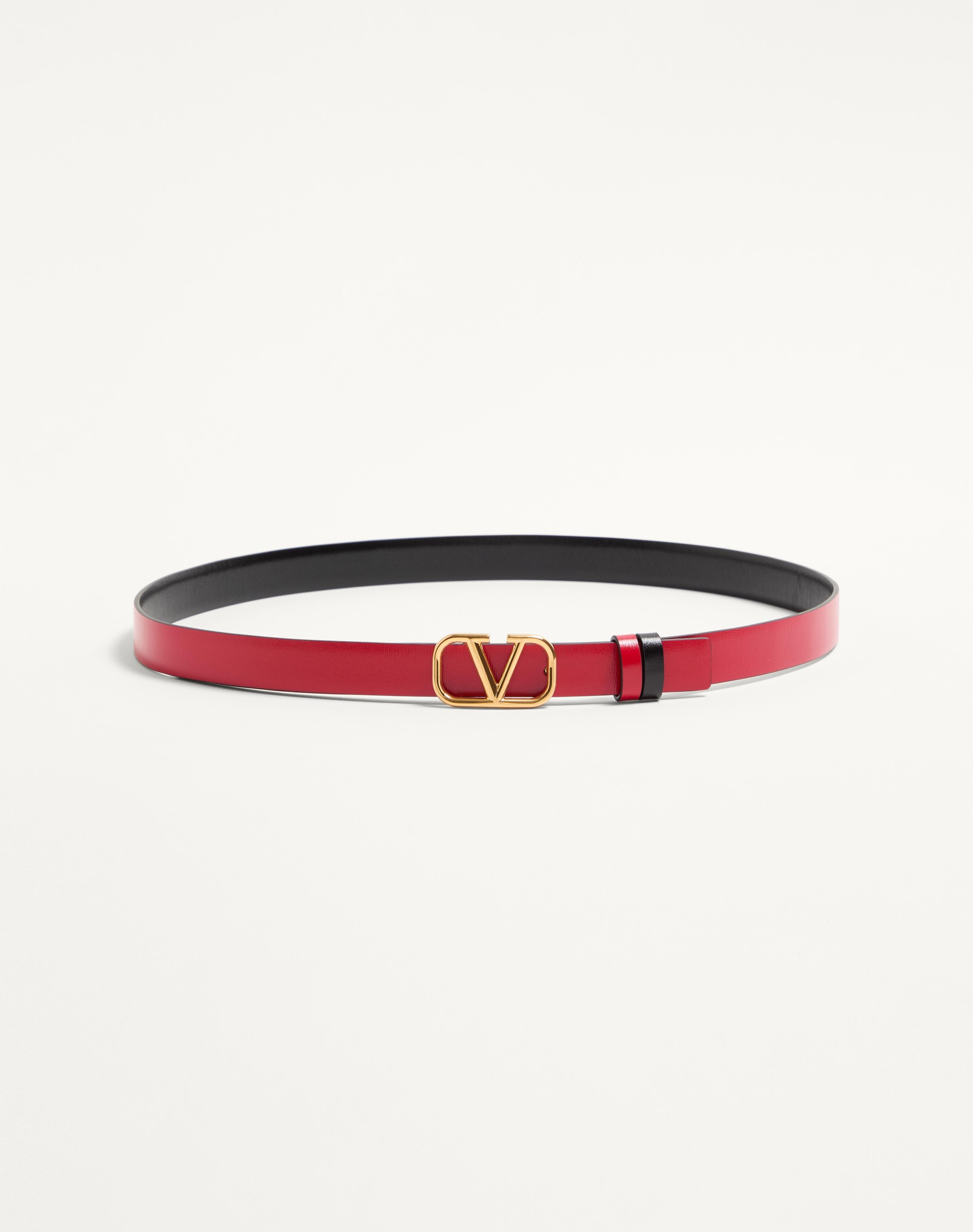 REVERSIBLE VLOGO SIGNATURE BELT IN GLOSSY CALFSKIN 20 MM - 4
