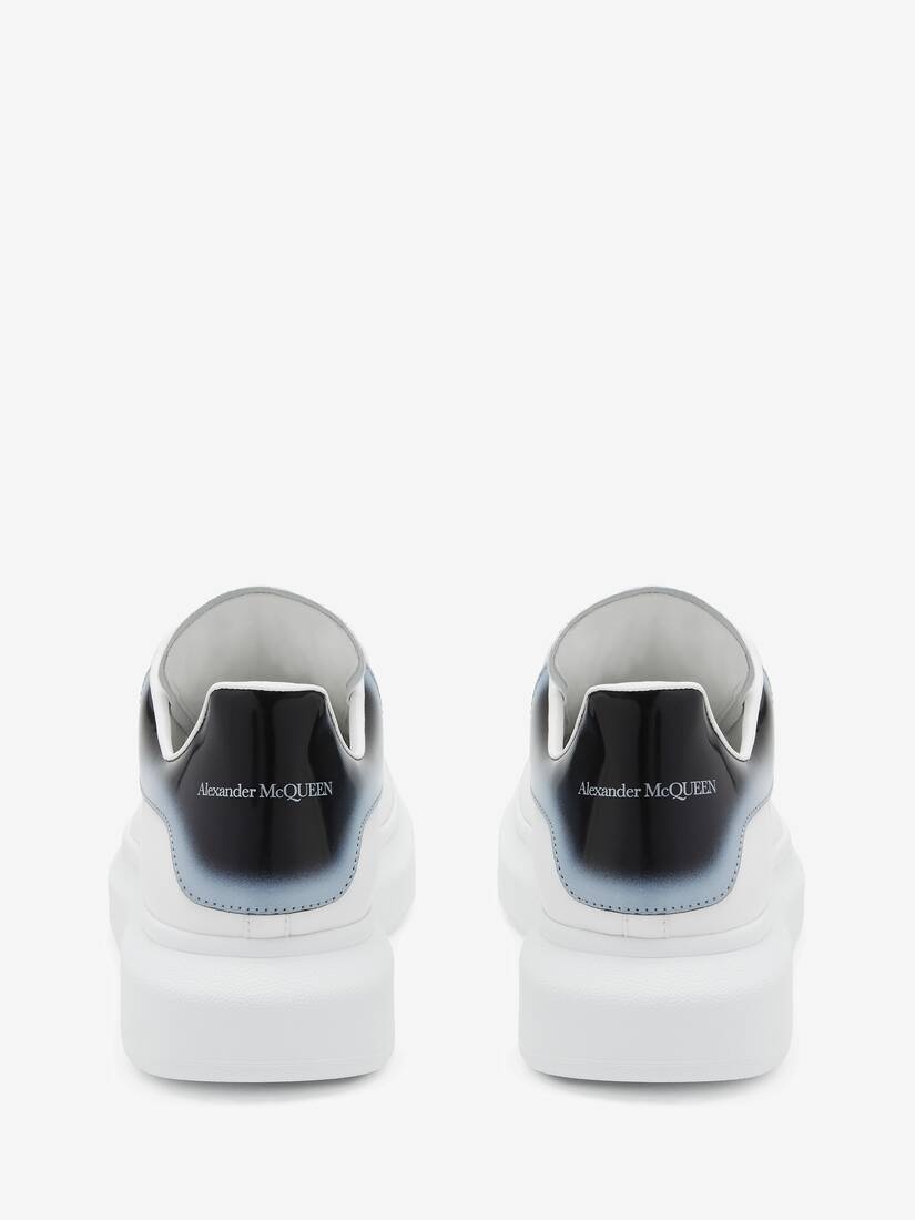 Alexander McQueen Men's Oversized Sneaker in White/black
