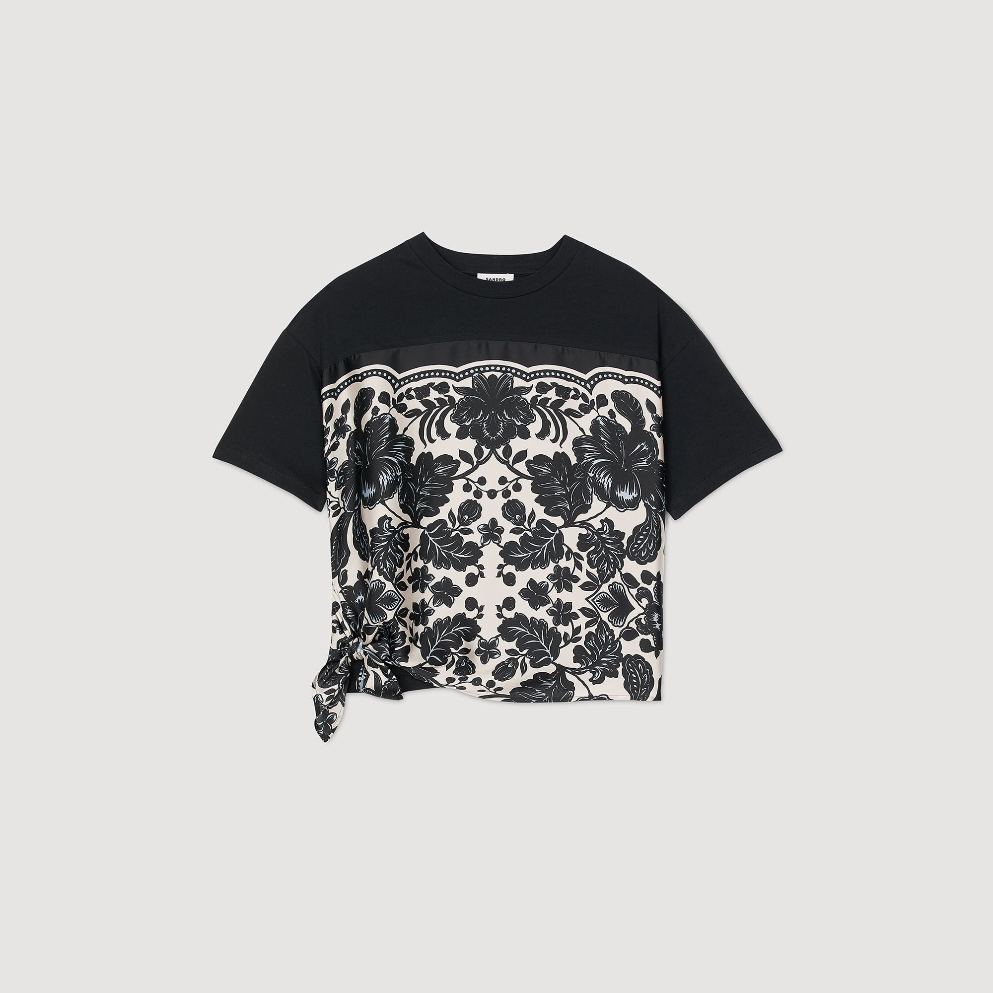 FLORAL MOTIF T-SHIRT - 6
