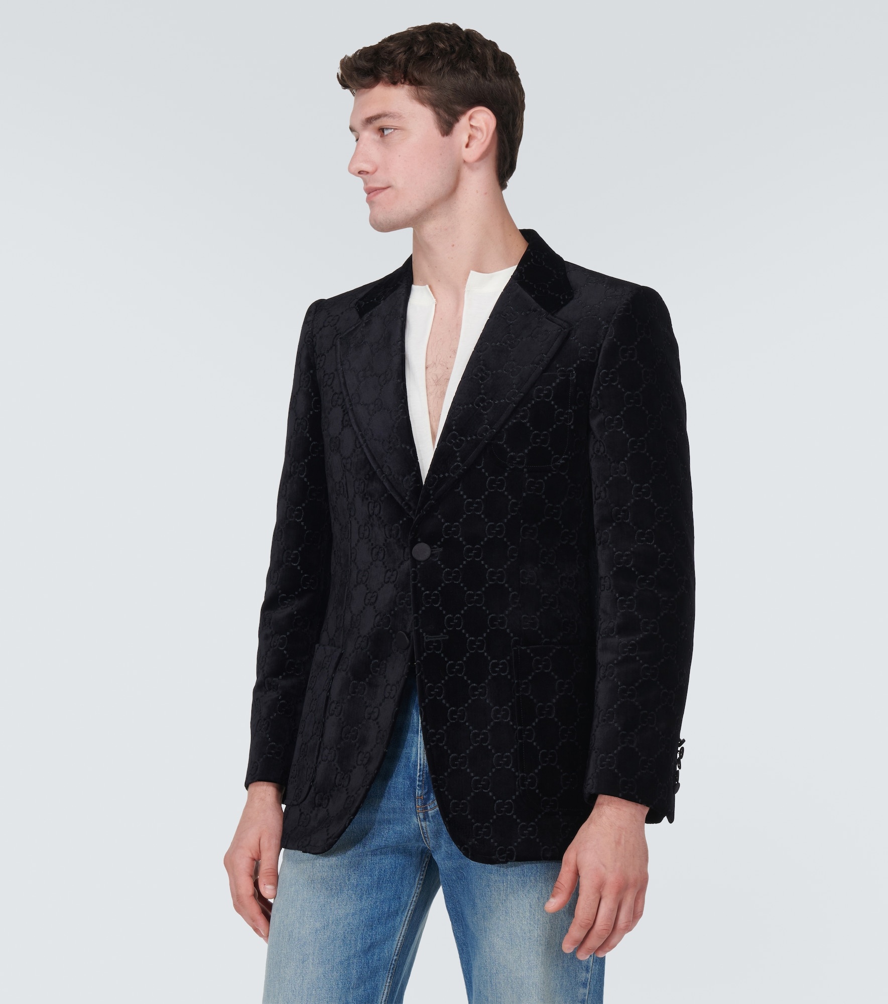 GG single-breasted blazer - 3