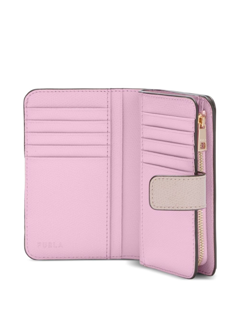 Camelia leather-trimmed wallet - 3