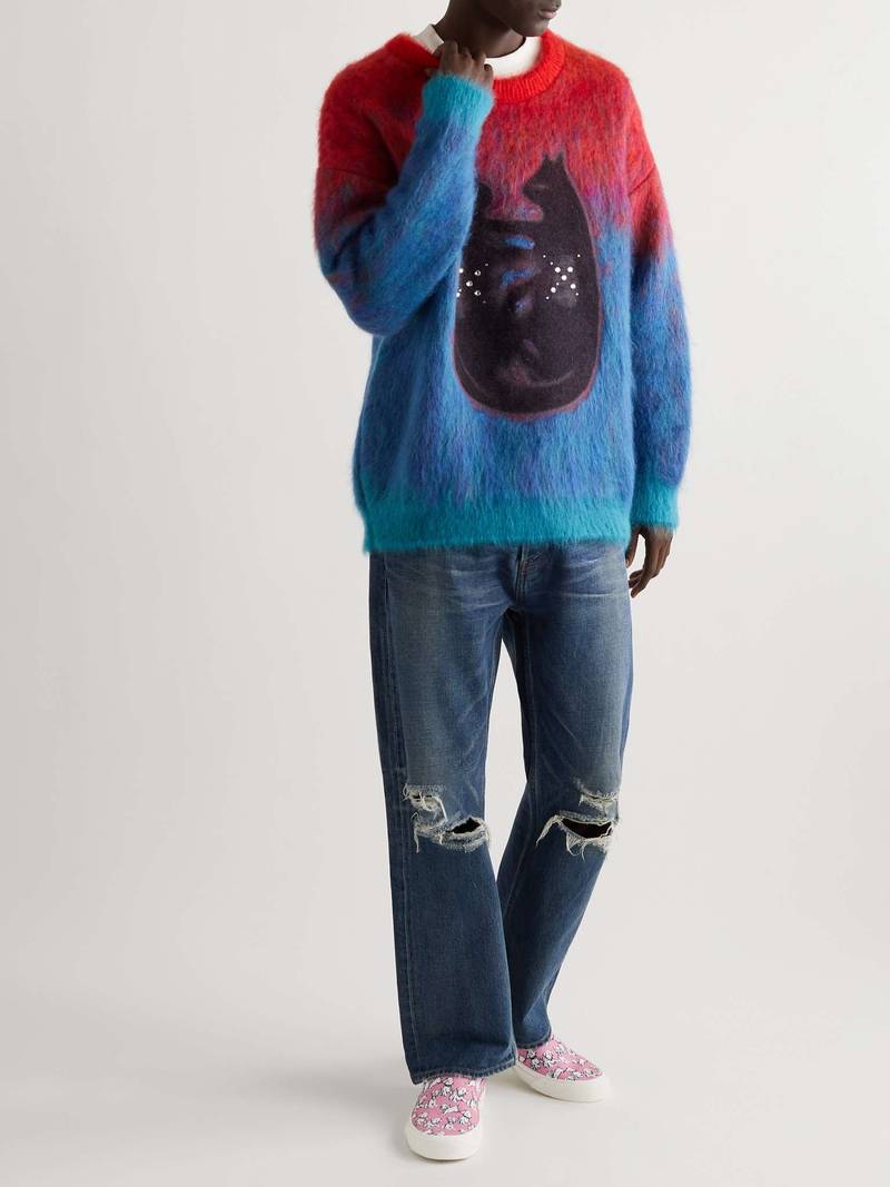 Printed Canvas Slip-On Sneakers 2