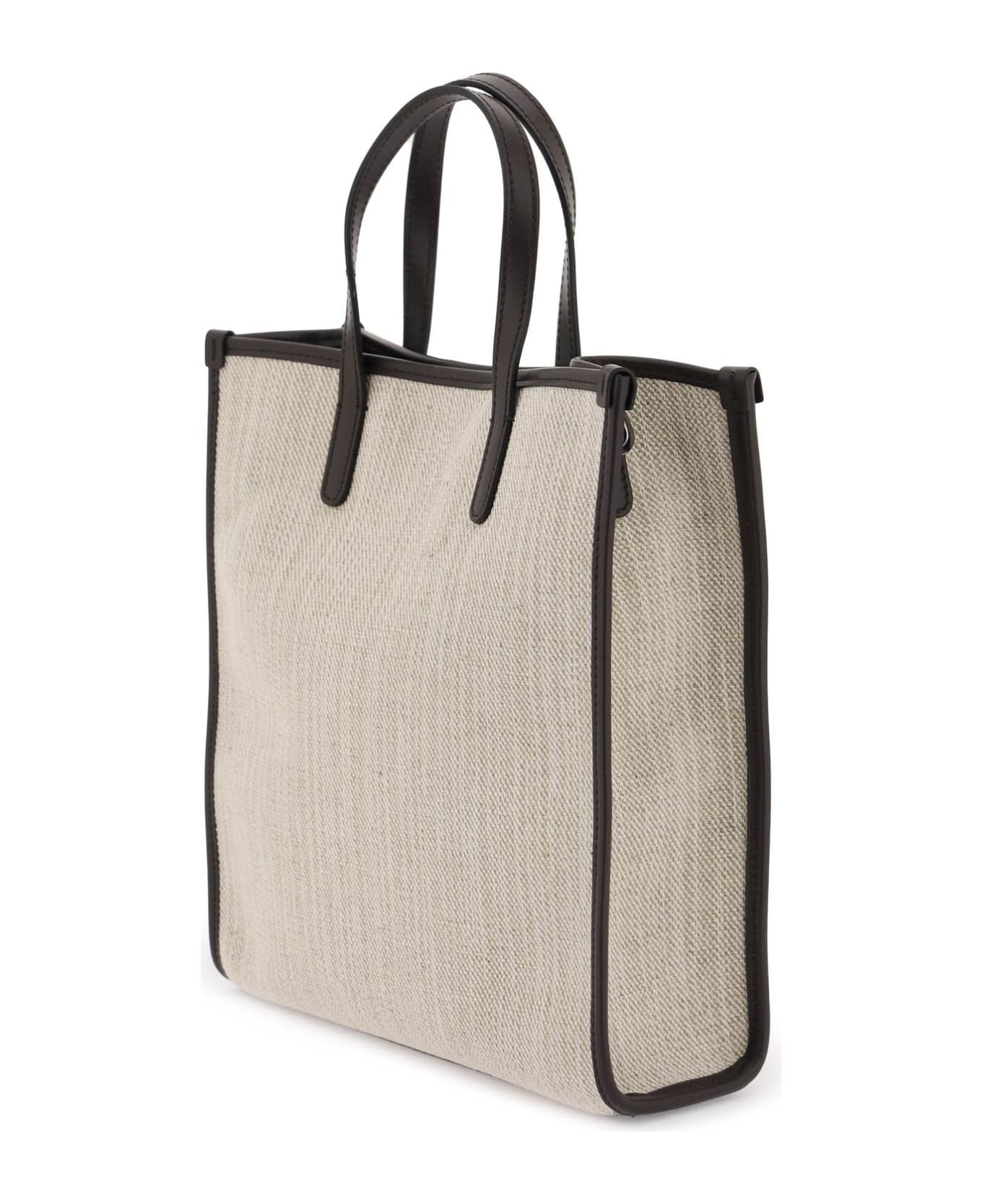 Textured Canvas Tote Bag - 2