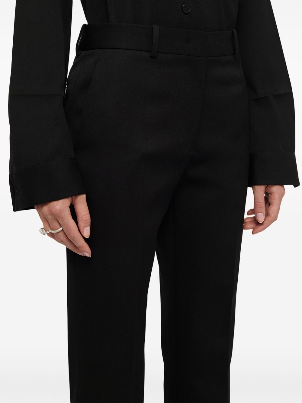 high-waist straight-leg trousers - 4