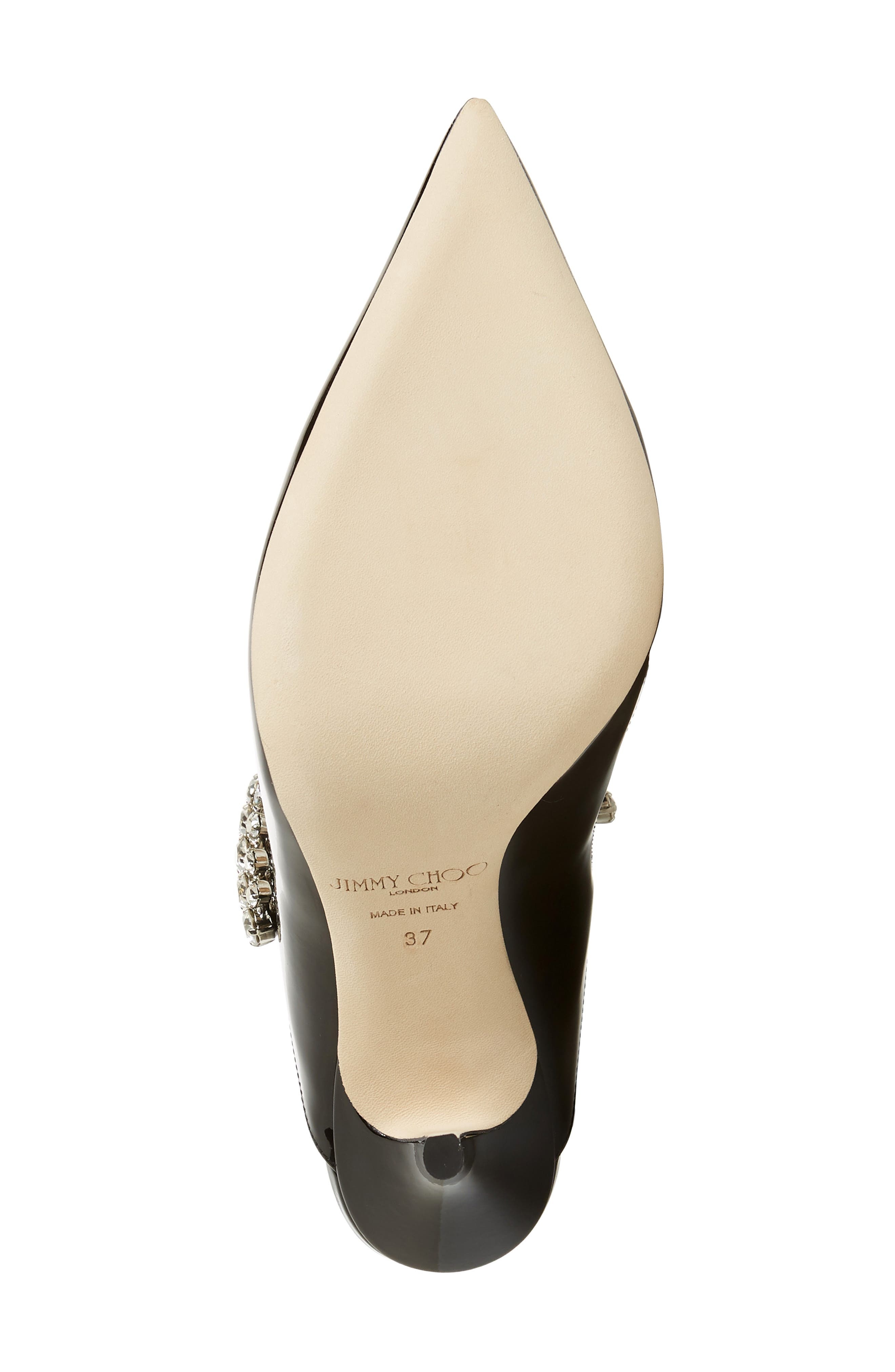 Bing Crystal Embellished Patent Mule - 6