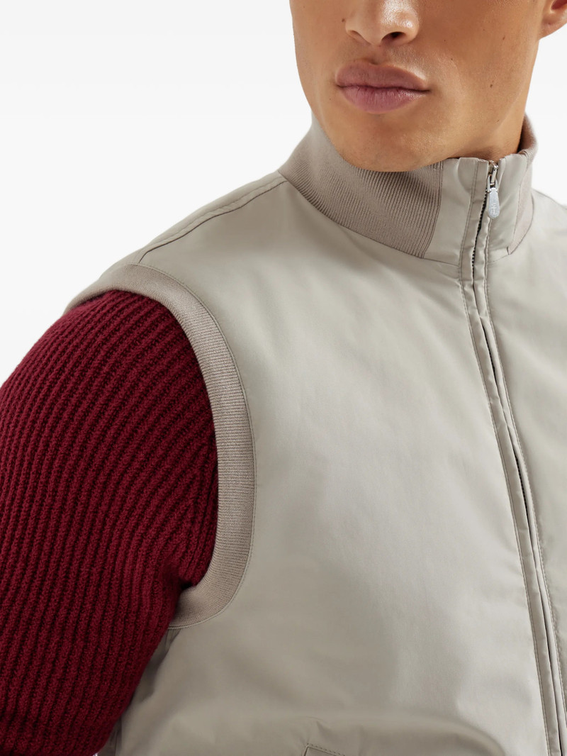 Brunello Cucinelli Brunello Cucinelli Bonded Nylon Padded Gilet outlook