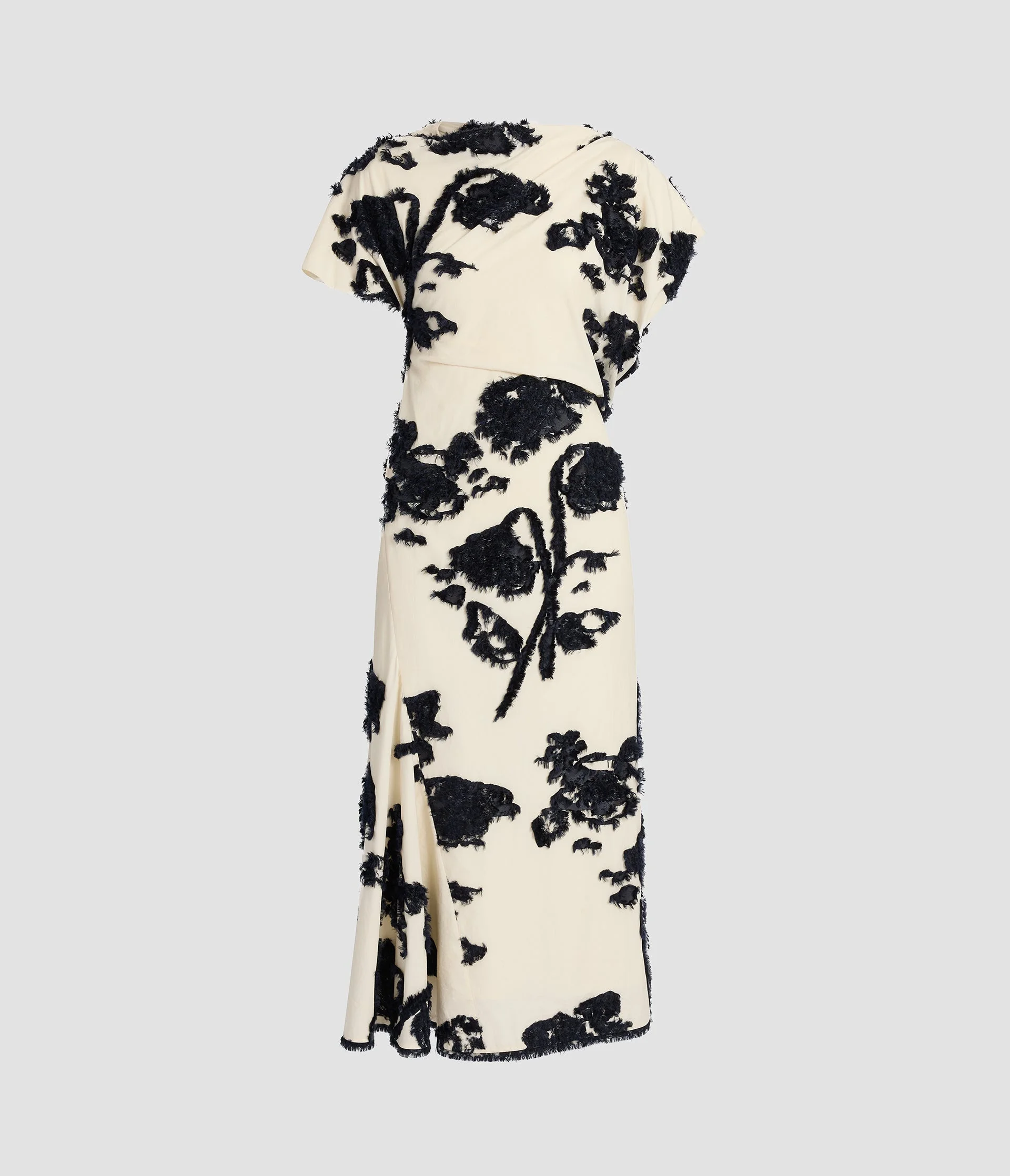 FIL COUPE POPLIN SHORT SLEEVE MIDI DRESS - 1