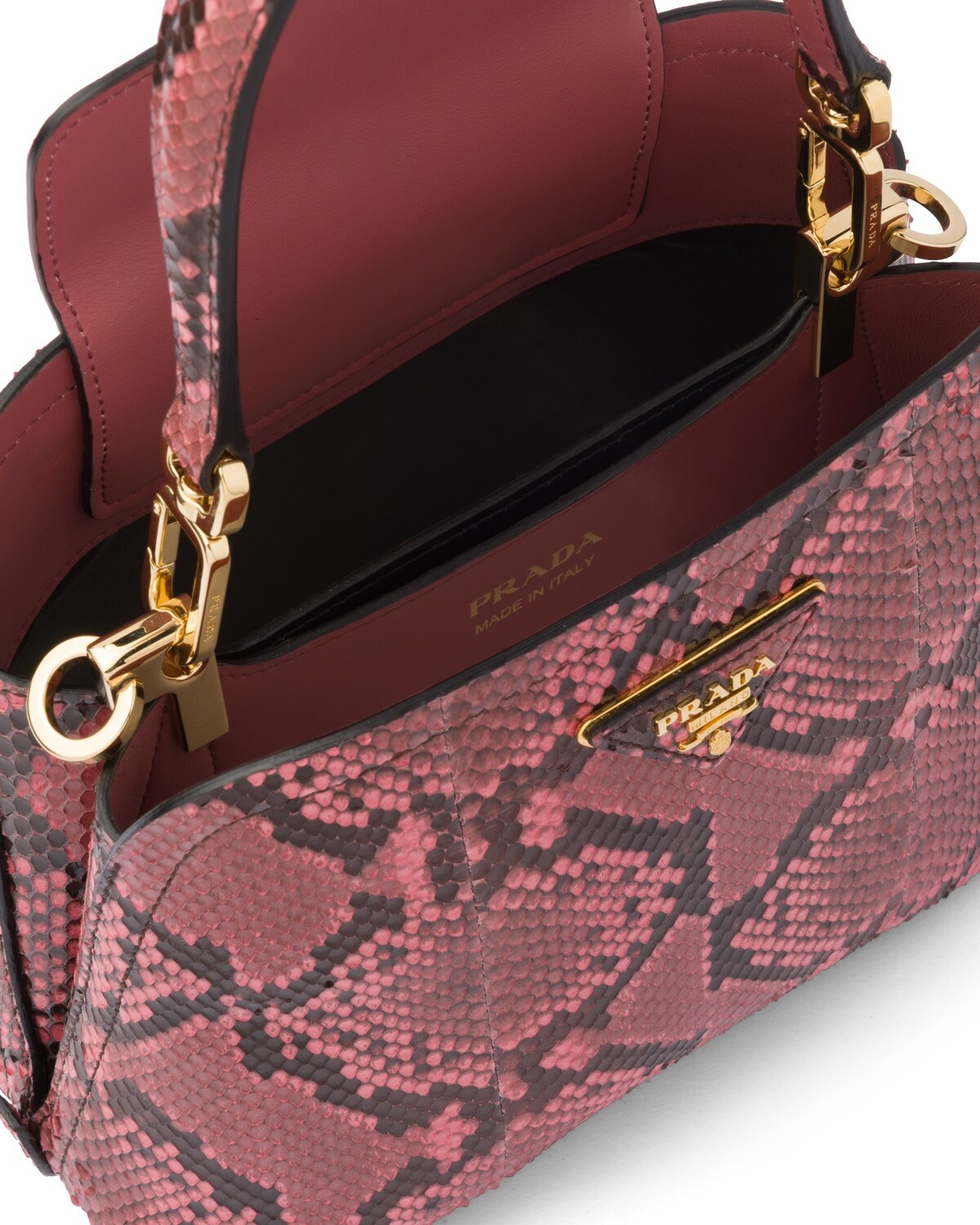 Prada Matinée Micro python leather handbag - 5