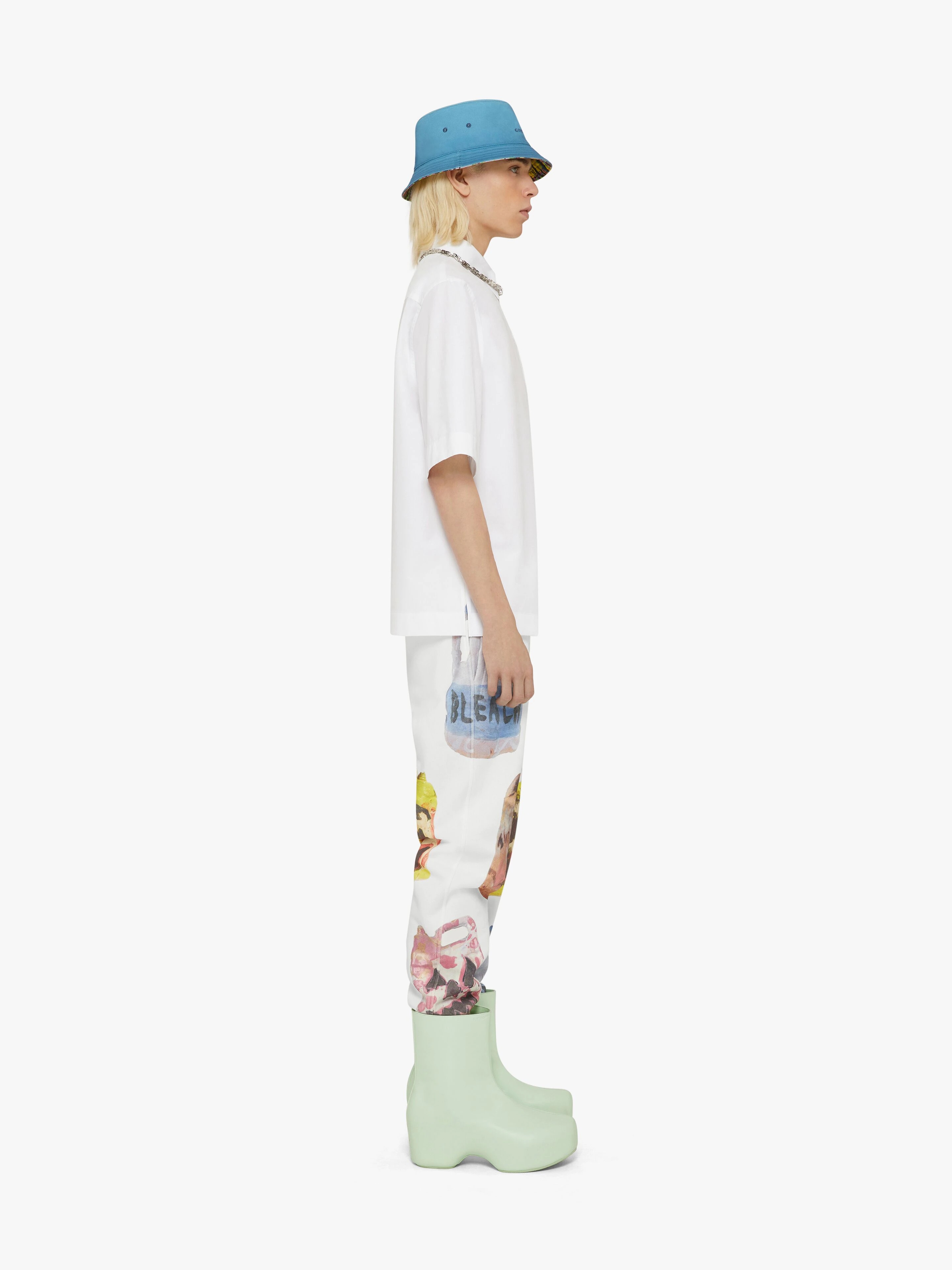 SLIM FIT JOGGER PANTS UN FELPA WITH CERAMICS PRINTS - 3