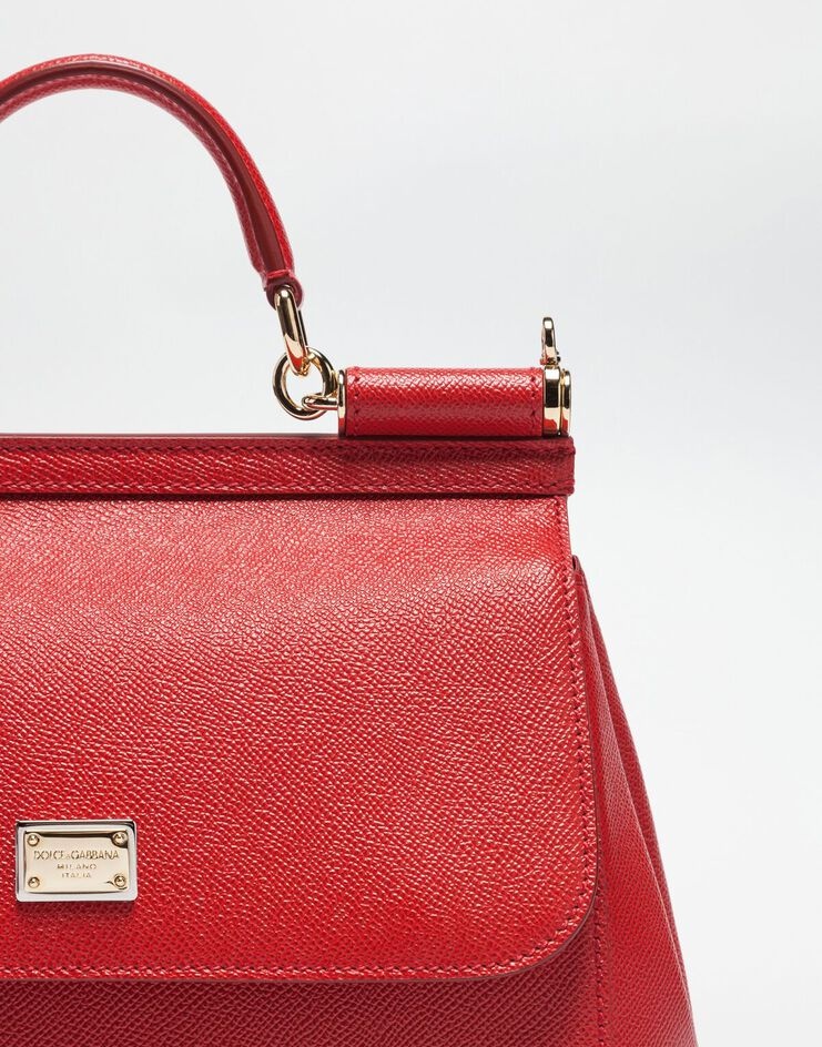 Medium Sicily handbag in dauphine leather - 4