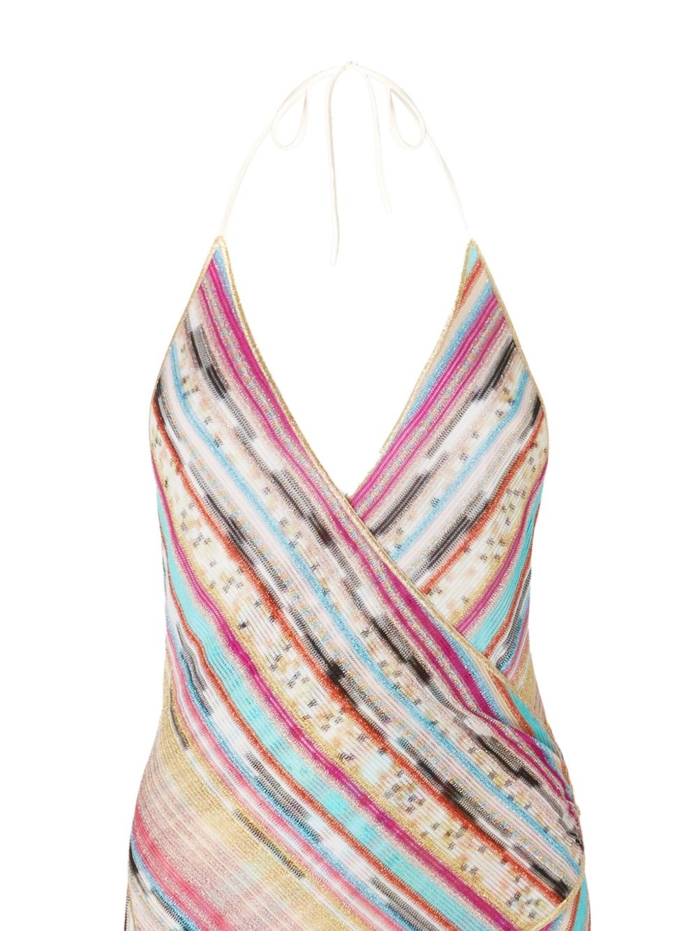 striped maxi dress - 2