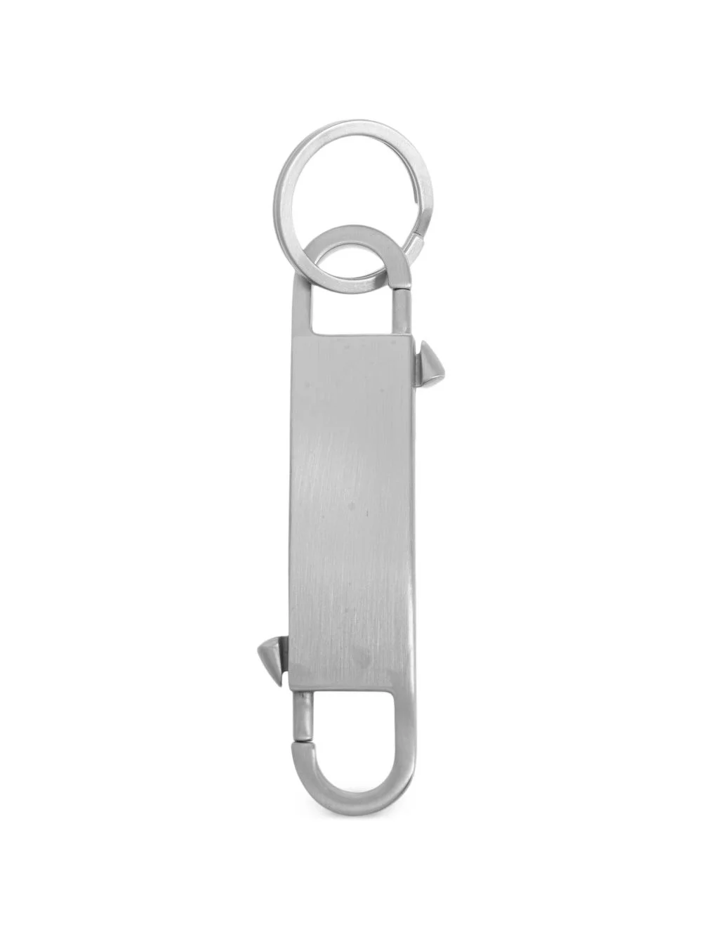 engraved-logo spike-detail keychain - 1