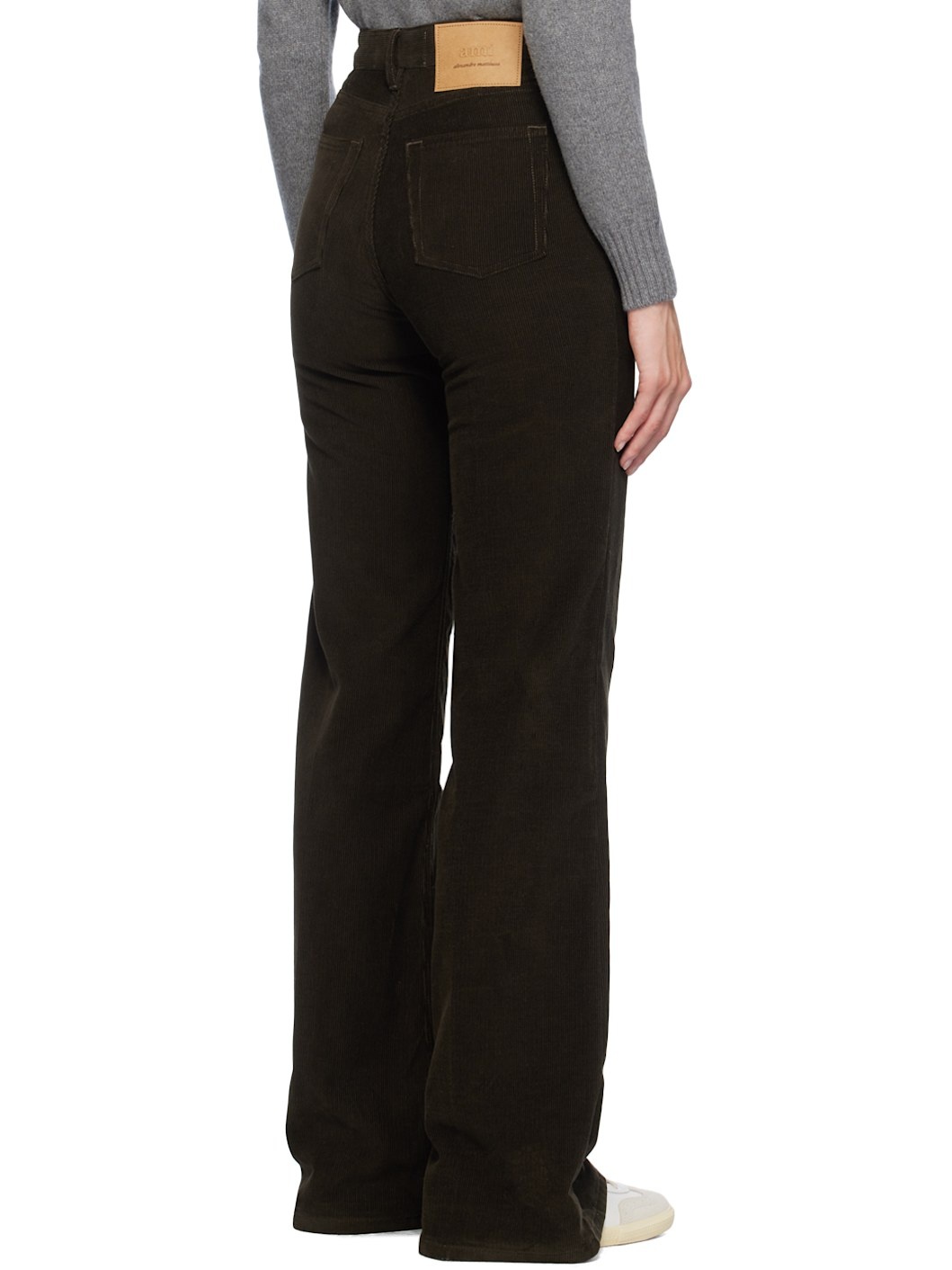 Brown Flared Trousers - 3