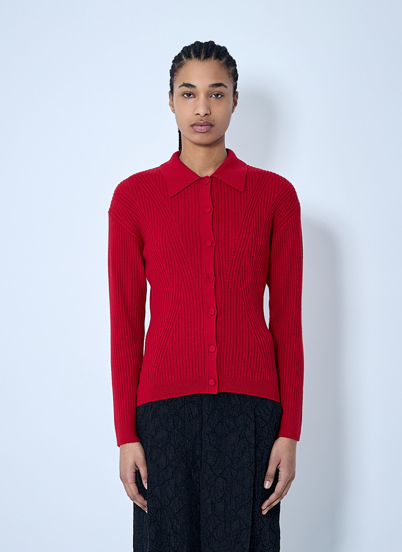Rib Cardigan - 1